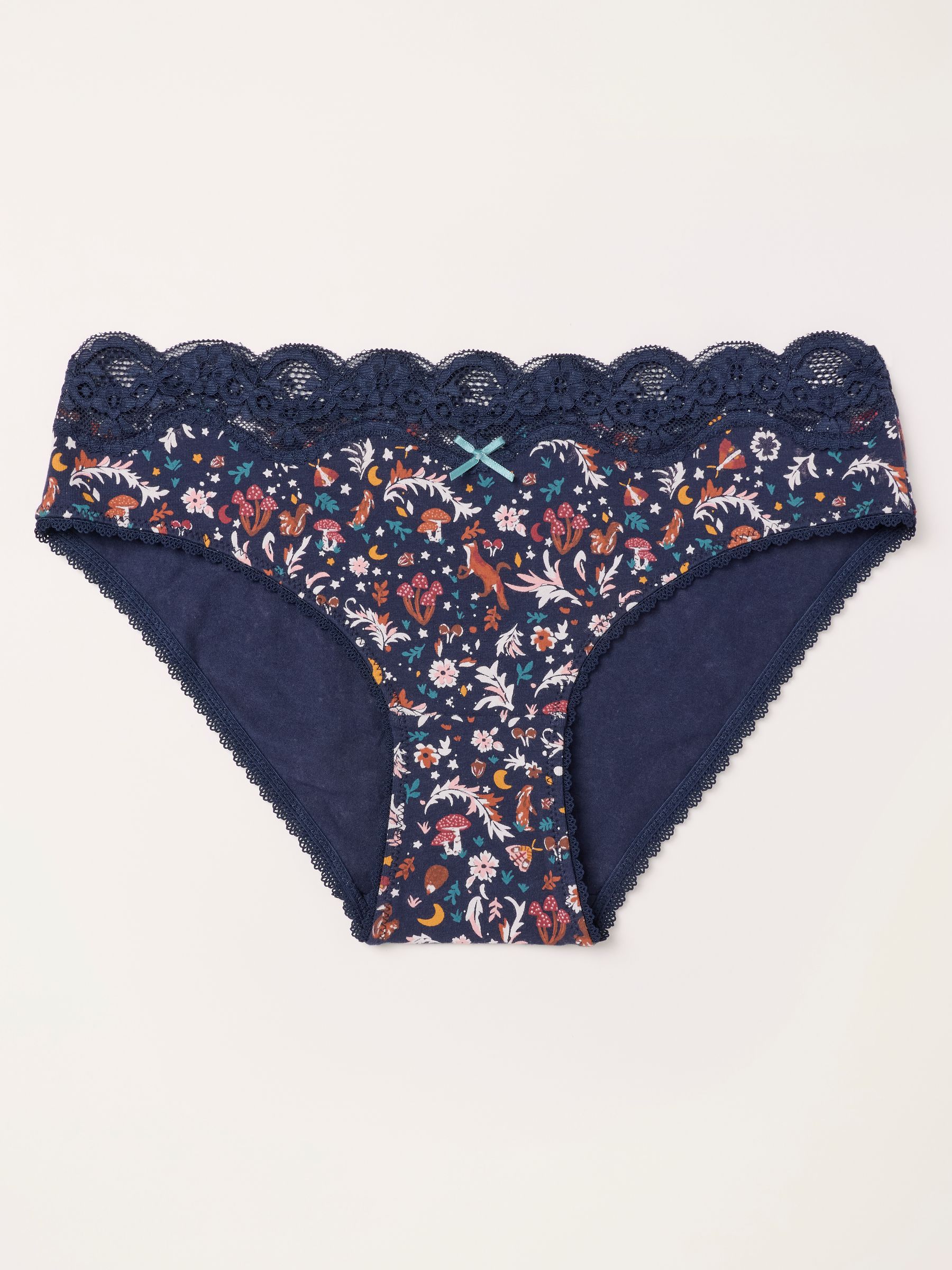 Navy Woodland High Leg Knickers - Image 1 of 2
