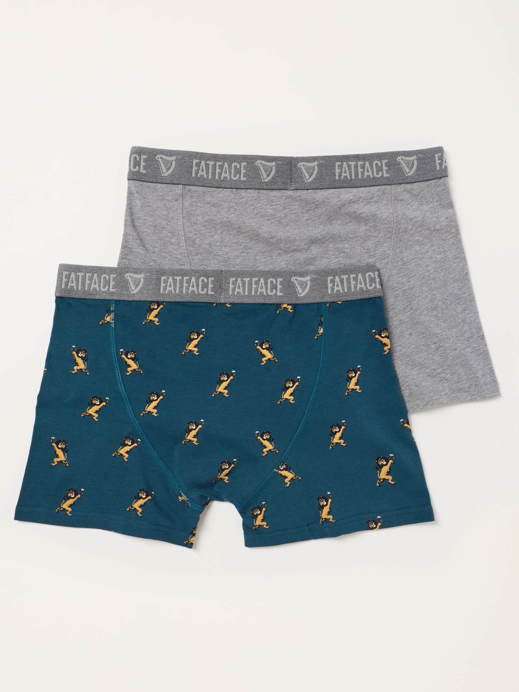 2 Pack Teal Blue/Grey Guinness Boxers - Image 2 of 3 2 Pack Teal Blue/Grey Guinness Boxers - Image 2 of 3
