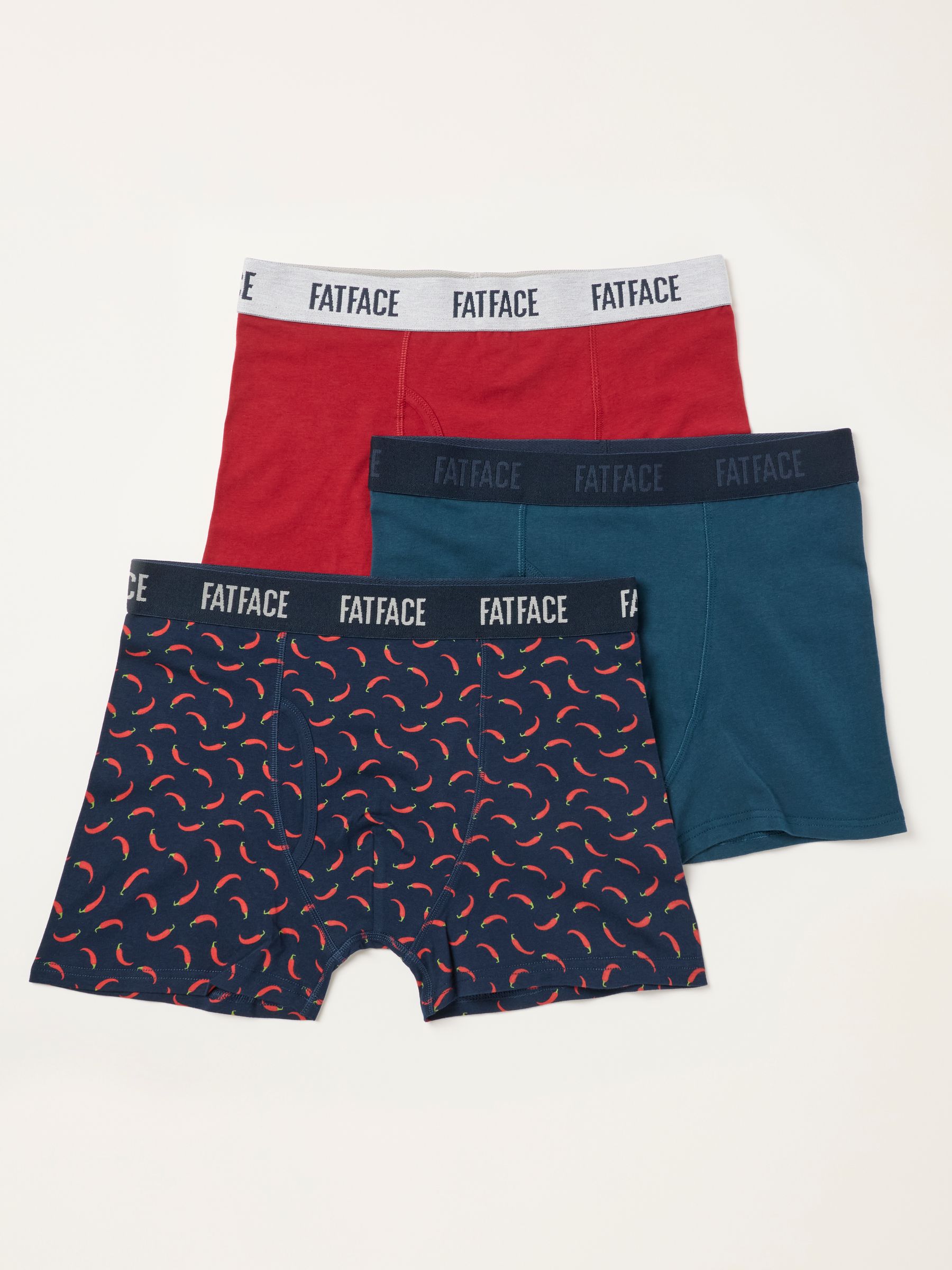 Multi 3 Pairs of Chilli Print Boxers - Image 1 of 3 Multi 3 Pairs of Chilli Print Boxers - Image 1 of 3