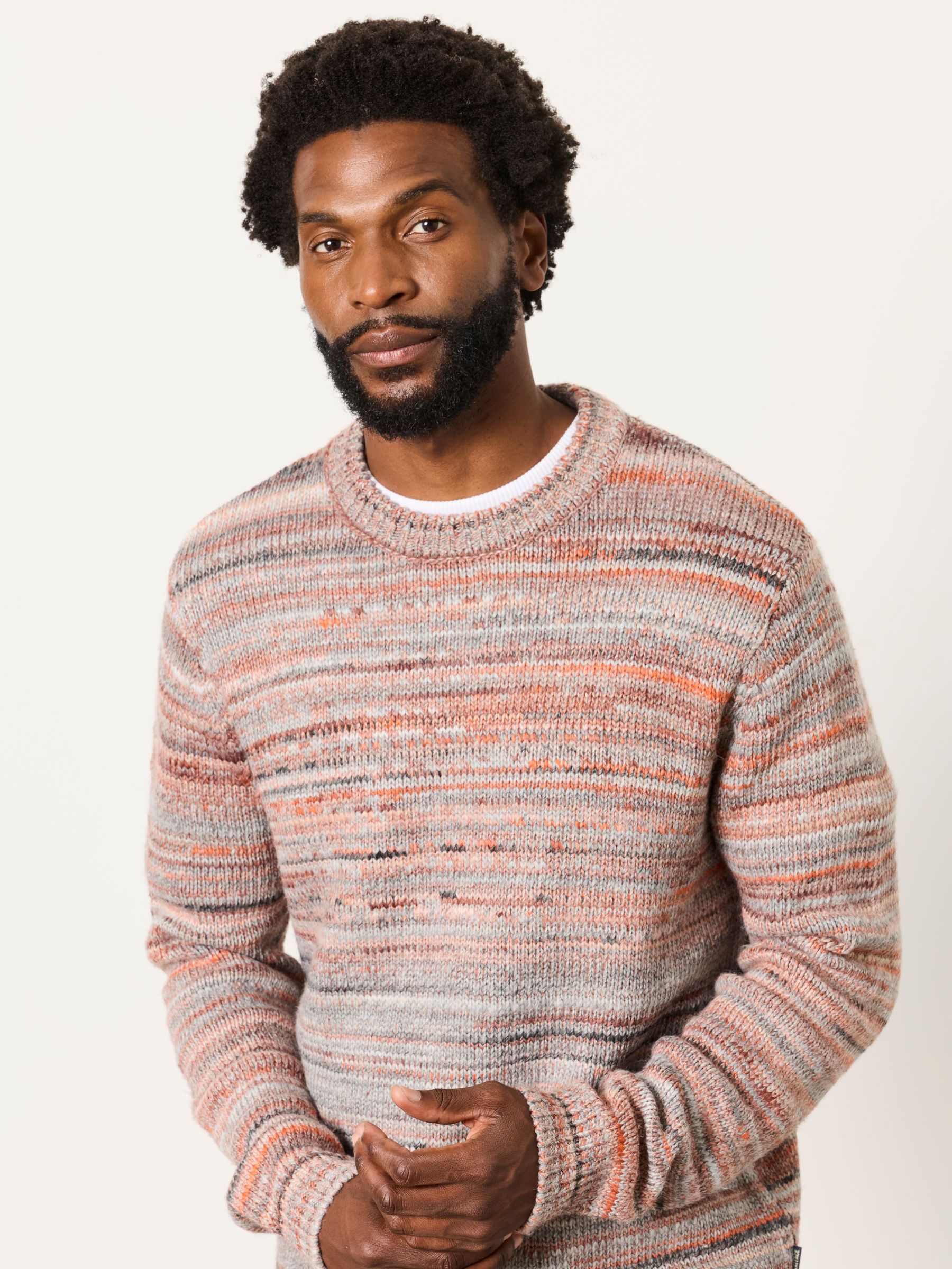 Natural Ombre Crew Neck Knitted Jumper - Image 3 of 6
