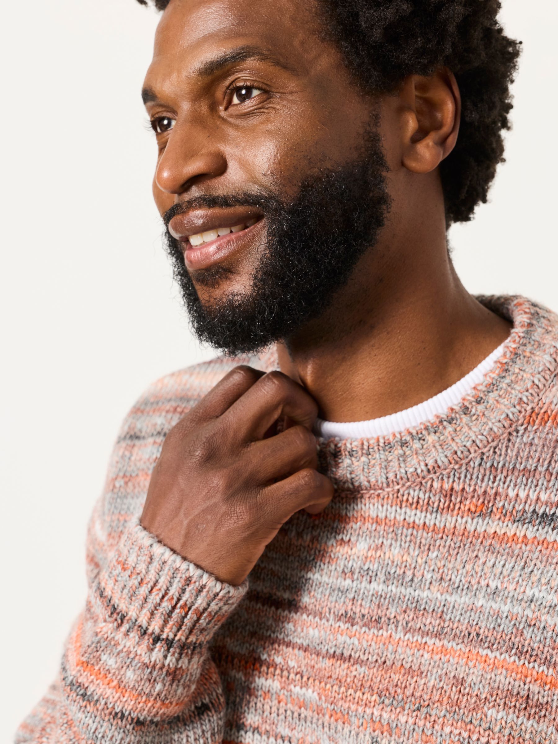 Natural Ombre Crew Neck Knitted Jumper - Image 5 of 6