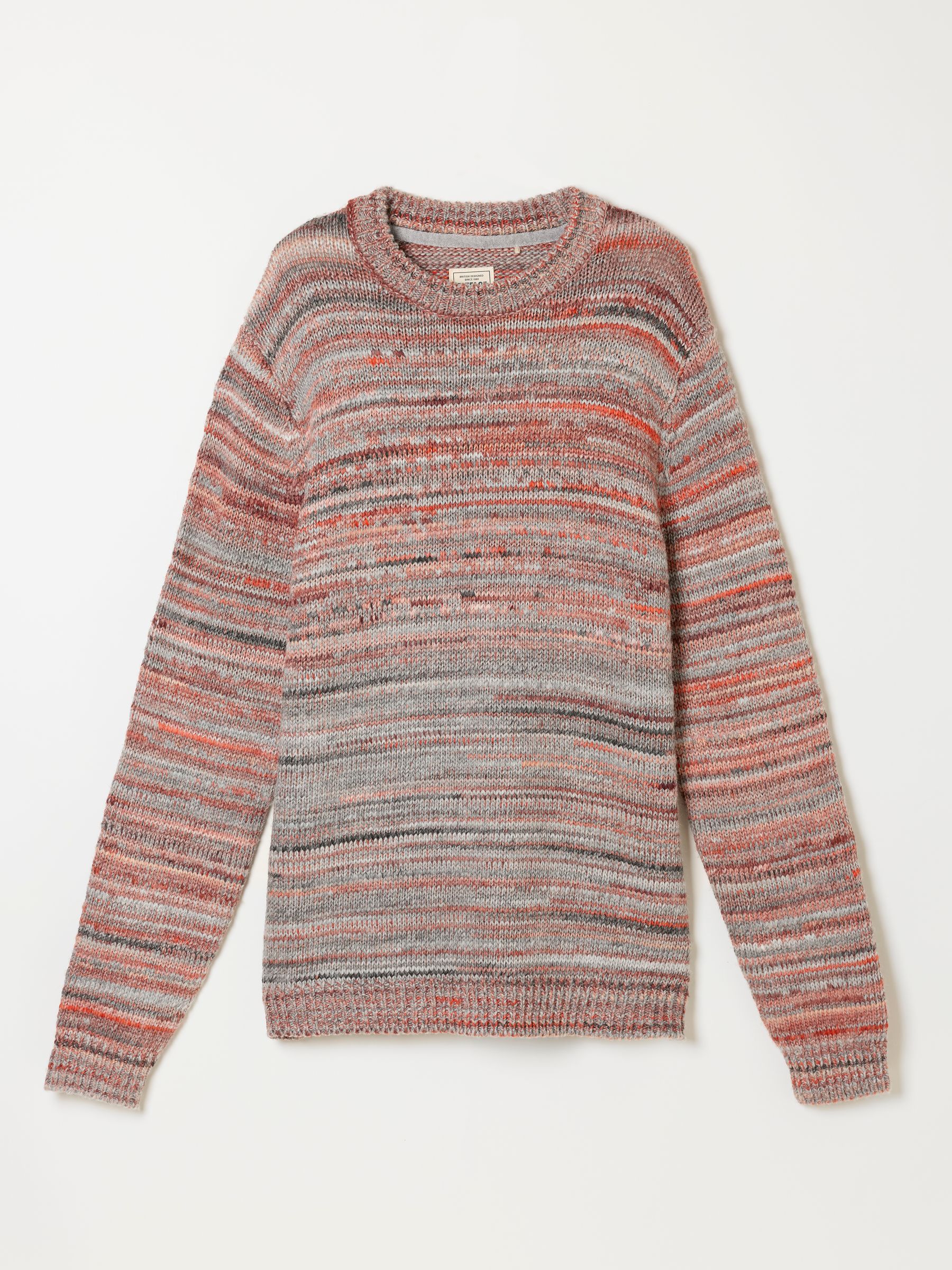Natural Ombre Crew Neck Knitted Jumper - Image 6 of 6 Natural Ombre Crew Neck Knitted Jumper - Image 6 of 6