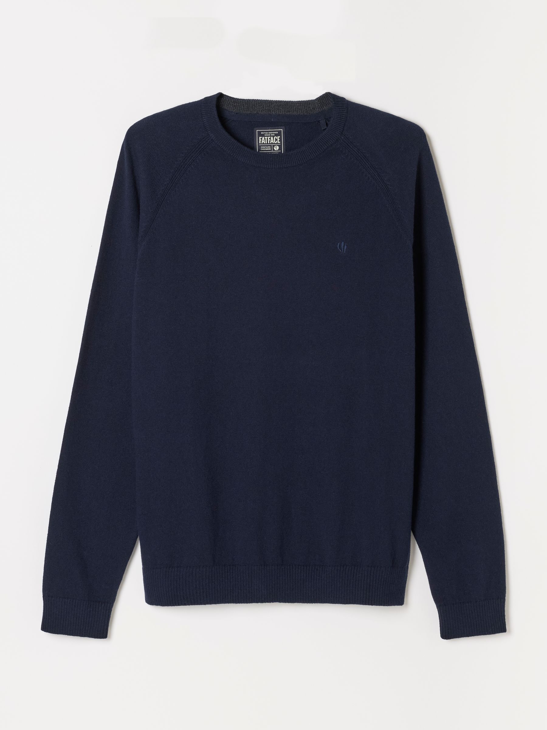 Rye Navy Crew Neck Knitted Jumper - Image 6 of 6