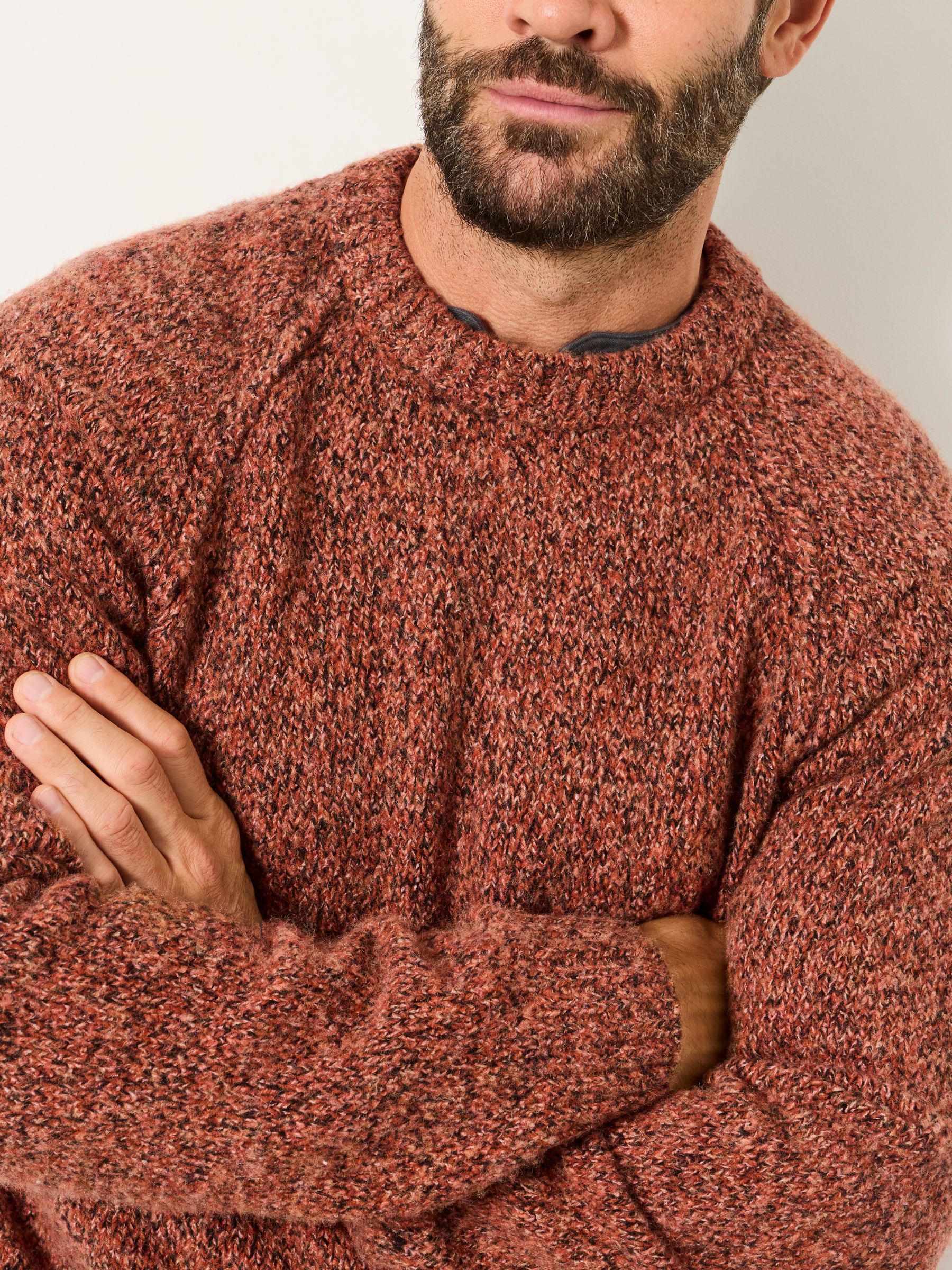Deanston Burnt Orange Crew Neck Jumper - Image 3 of 6