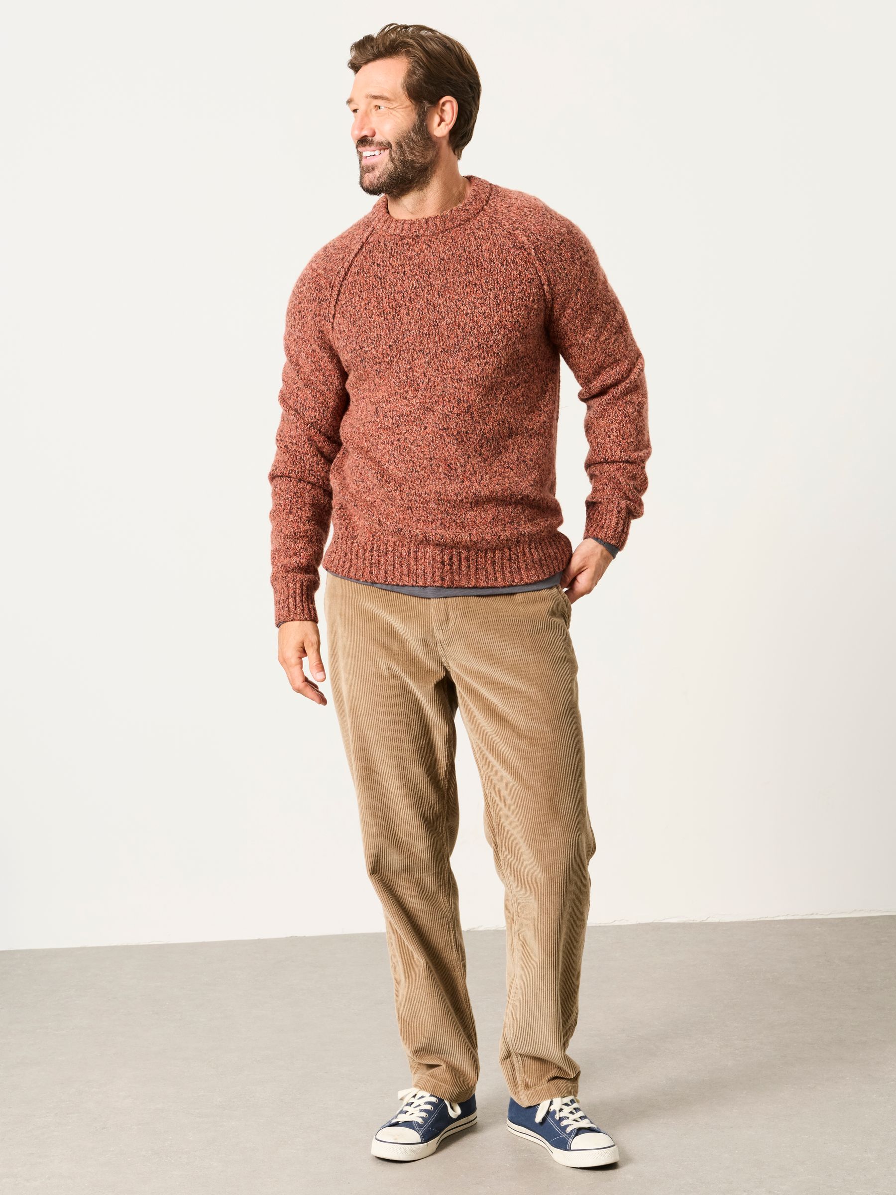 Deanston Burnt Orange Crew Neck Jumper - Image 4 of 6