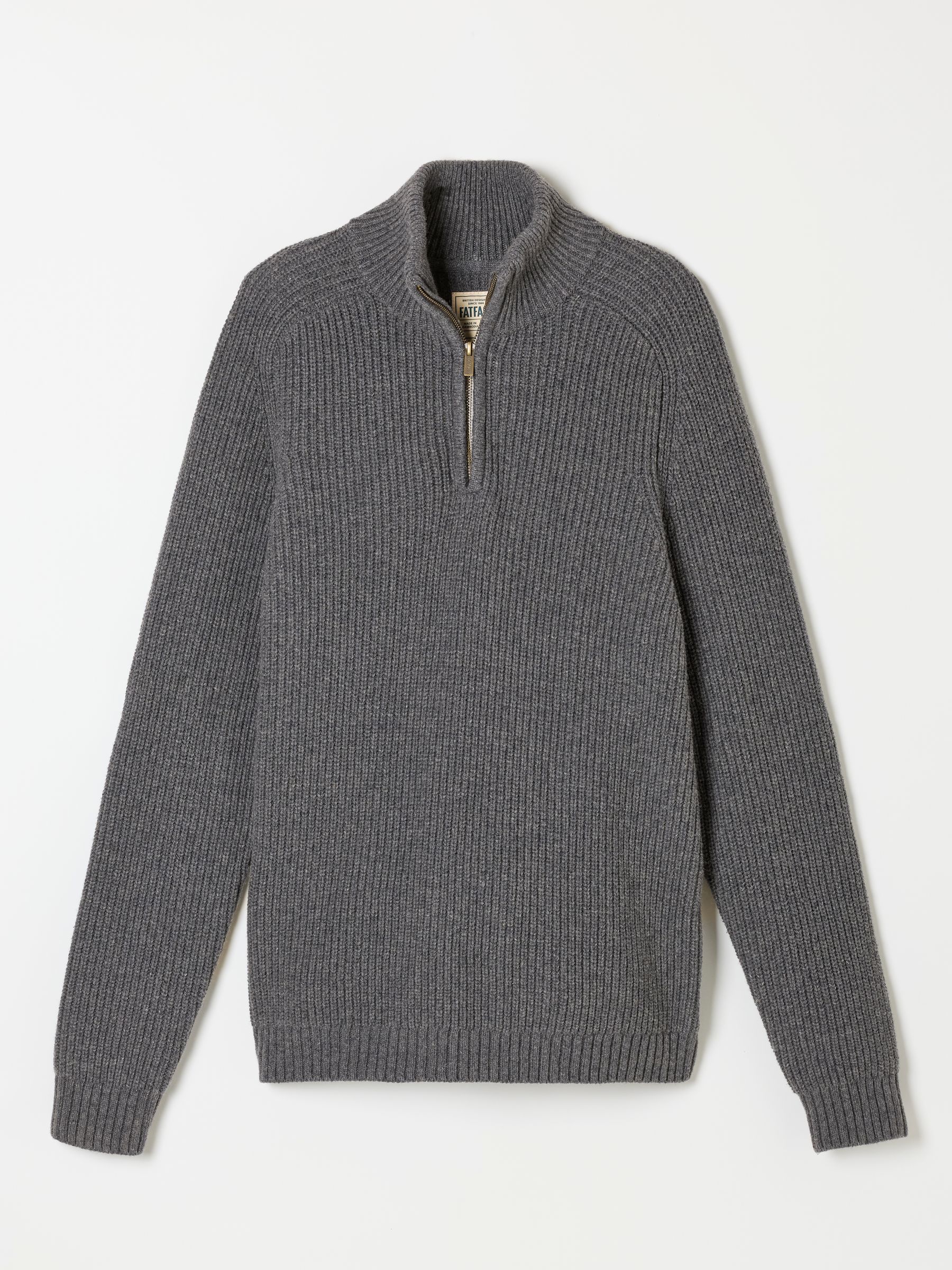 Ember Charcoal Grey Half Neck Knitted Jumper - Image 6 of 6