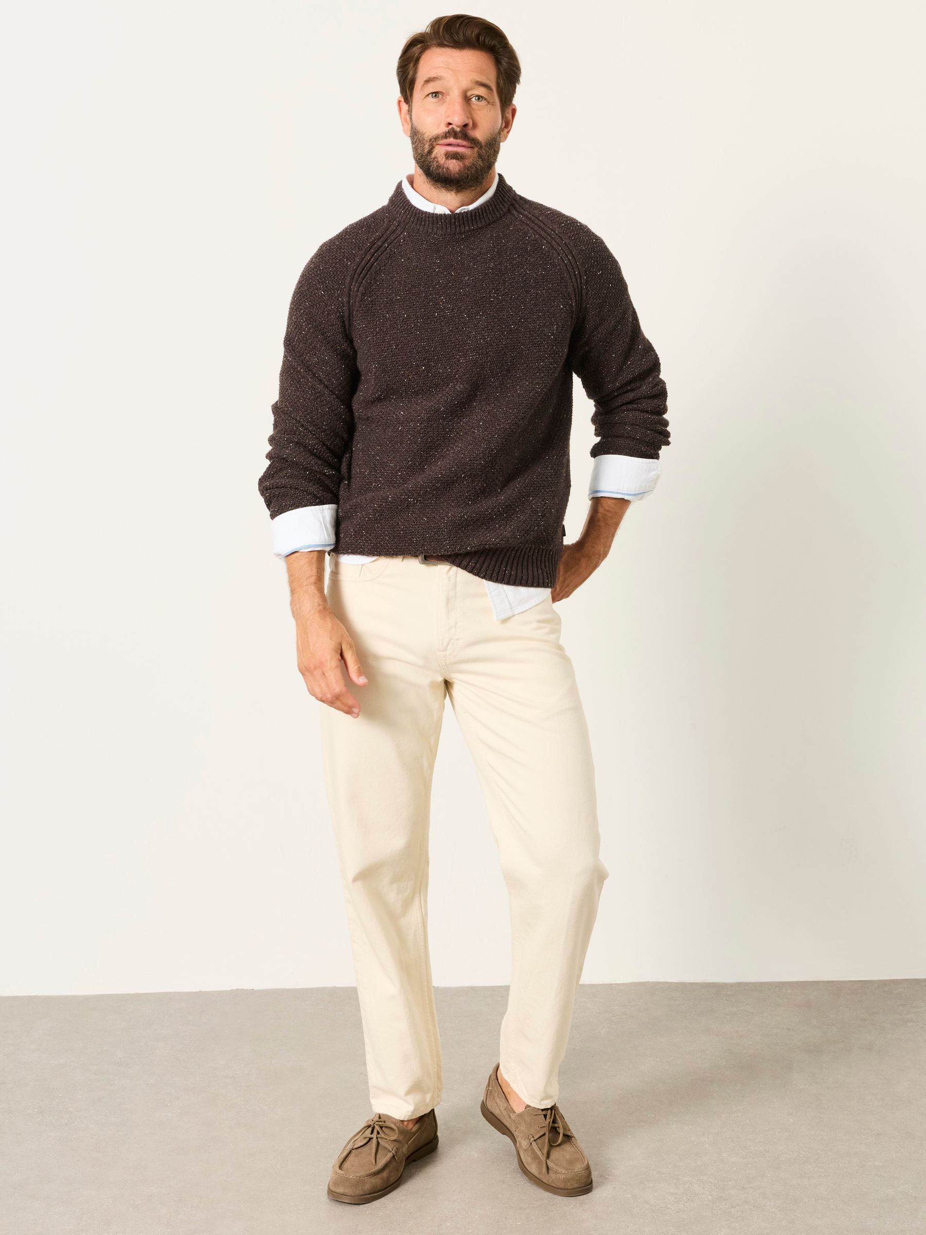 Penton Chestnut Brown Crew Neck Jumper - Image 3 of 6