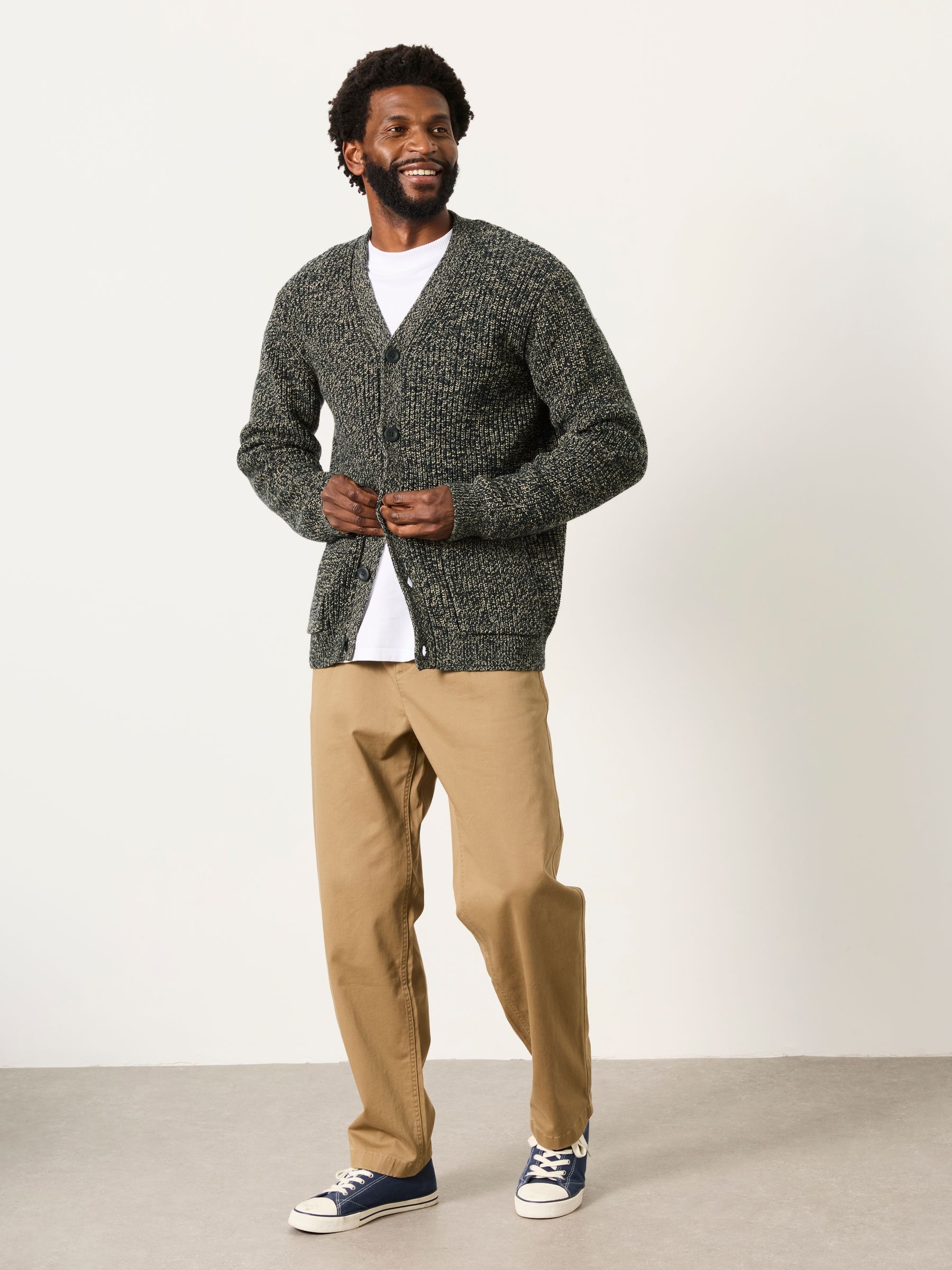Penton Dark Green Knitted Cardigan - Image 6 of 7