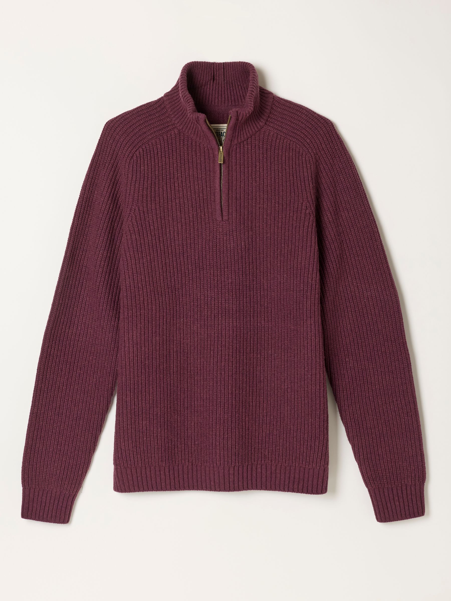 Ember Dusky Purple Half Neck Knitted Jumper - Image 6 of 6 Ember Dusky Purple Half Neck Knitted Jumper - Image 6 of 6