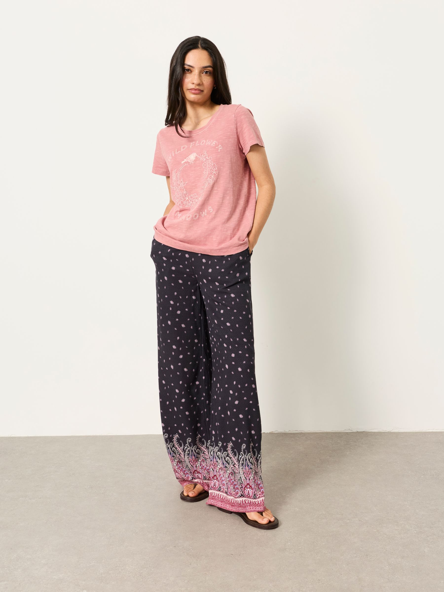 Wild Meadow Graphic T Shirt in Pink - Image 3 of 5