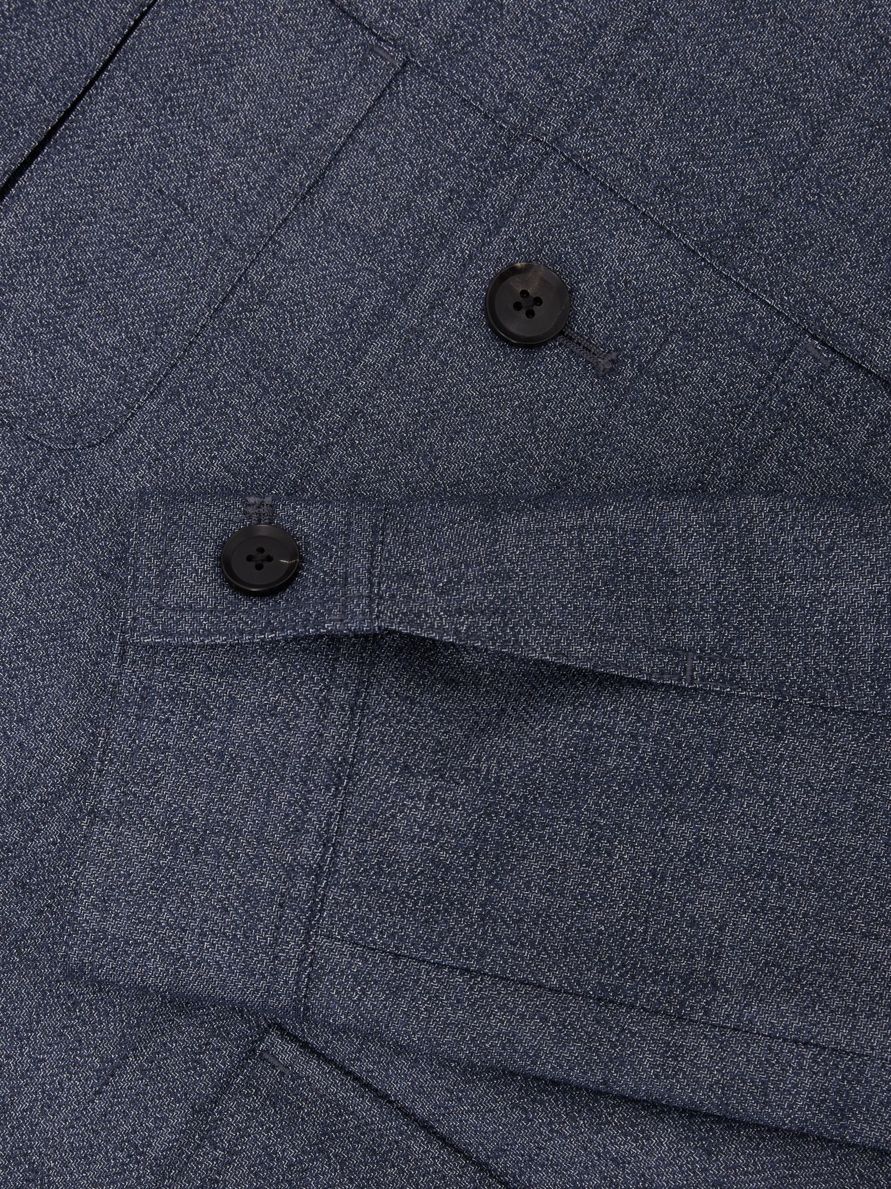 Woven Four-Pocket Jacket in Airforce Blue - image 3
