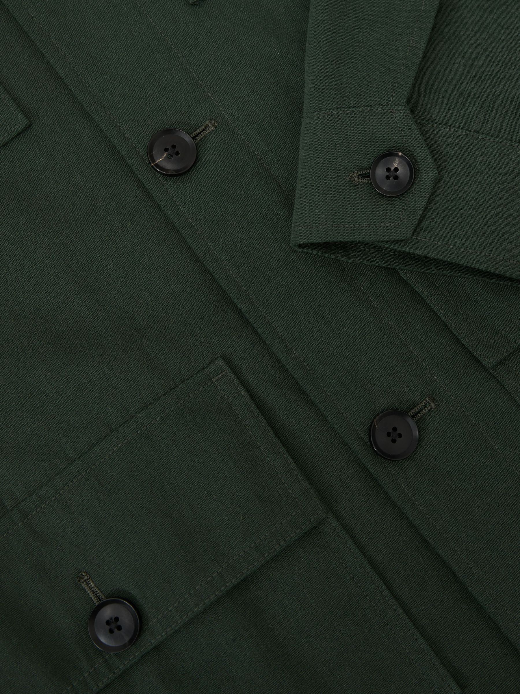 Cotton-Canvas Four-Pocket Chore Jacket in Forest Green - image 5