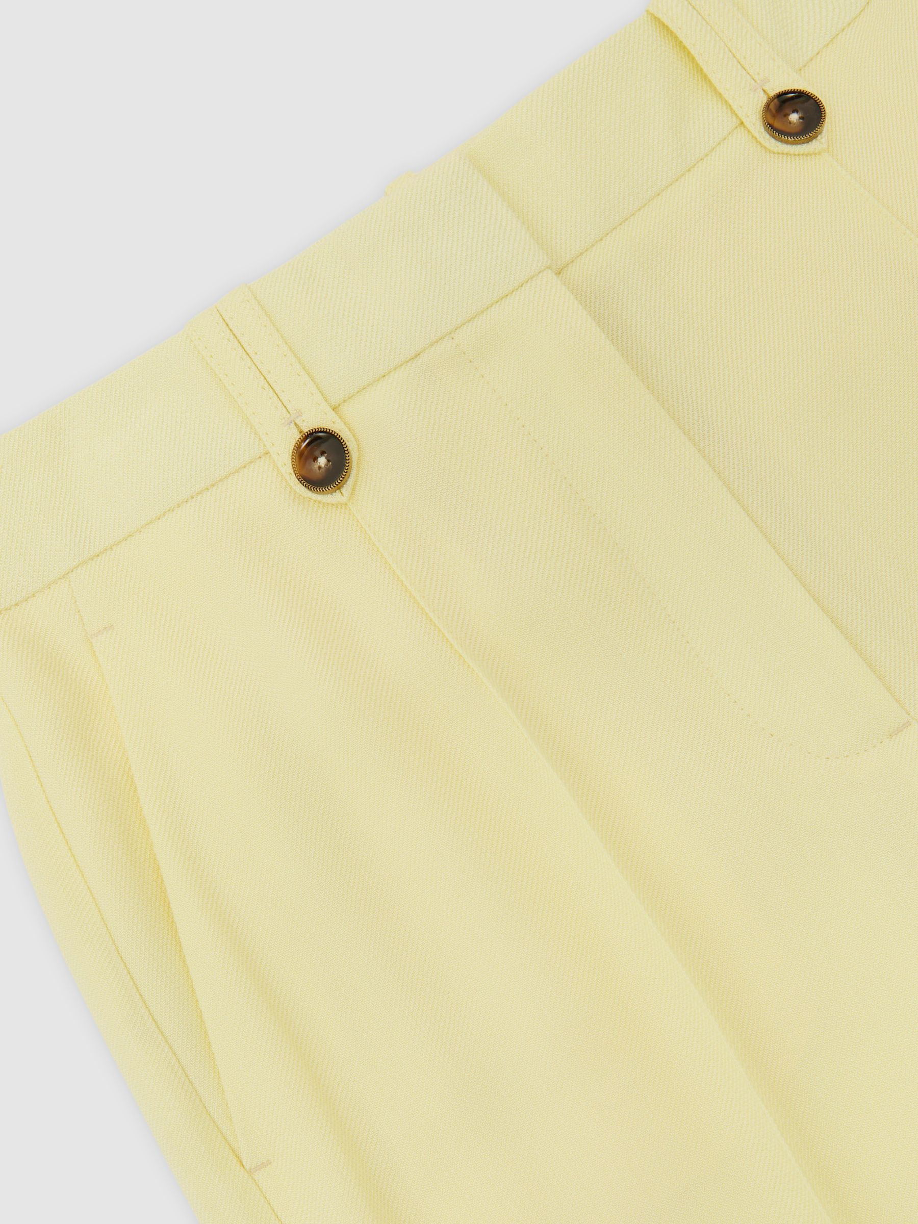 Wide-Leg Suit Trousers in Yellow - Image 8 of 8