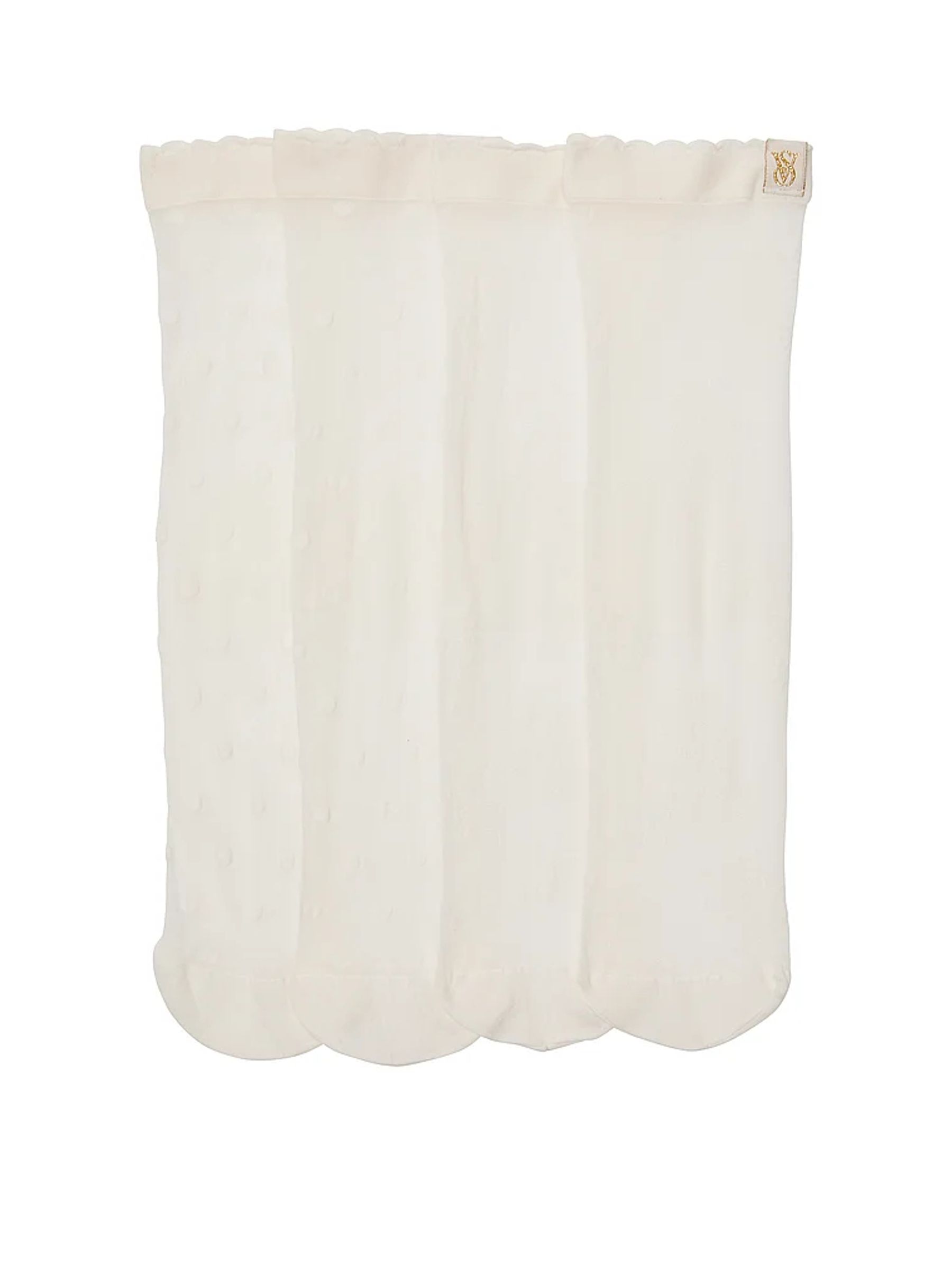 Soft Ivory White 2 Pack Sheer Socks - Image 2 of 2