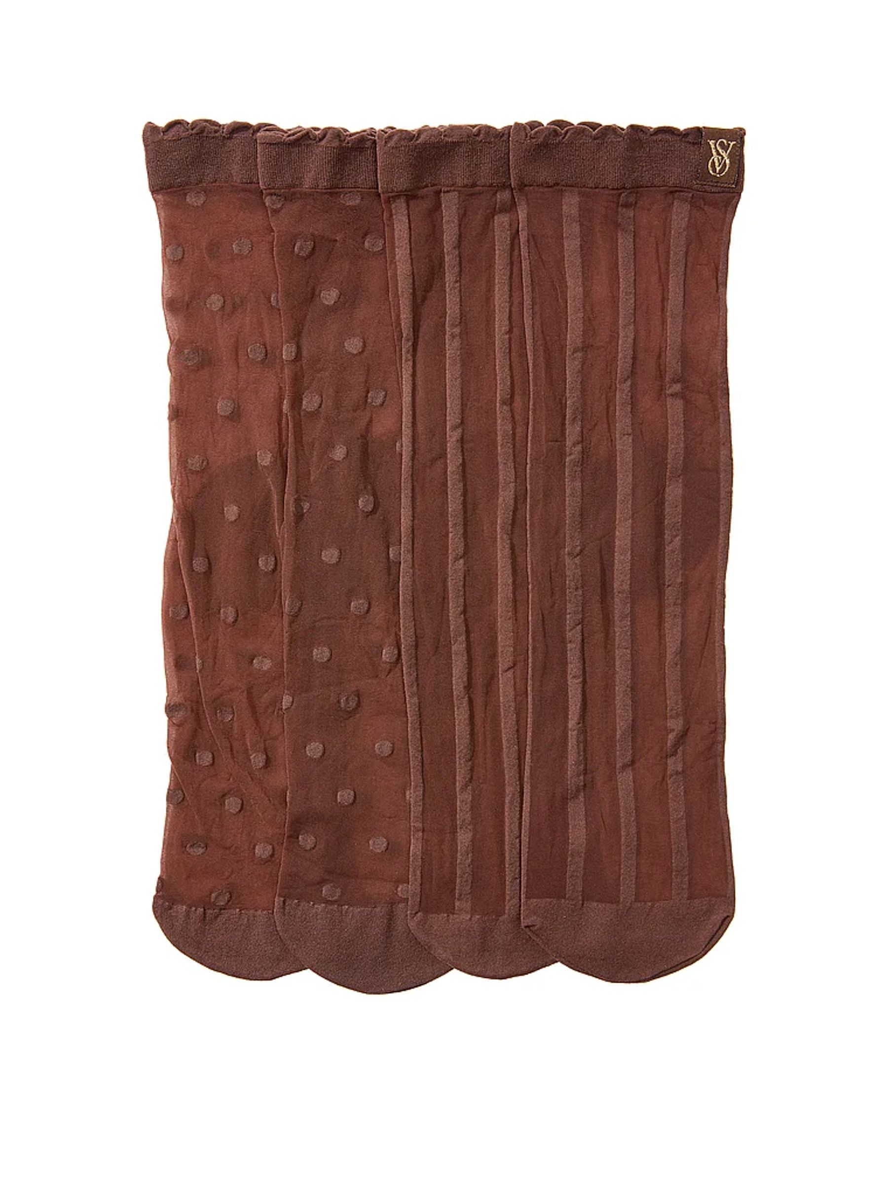 Ganache Brown 2 Pack Sheer Socks - Image 2 of 2 Ganache Brown 2 Pack Sheer Socks - Image 2 of 2