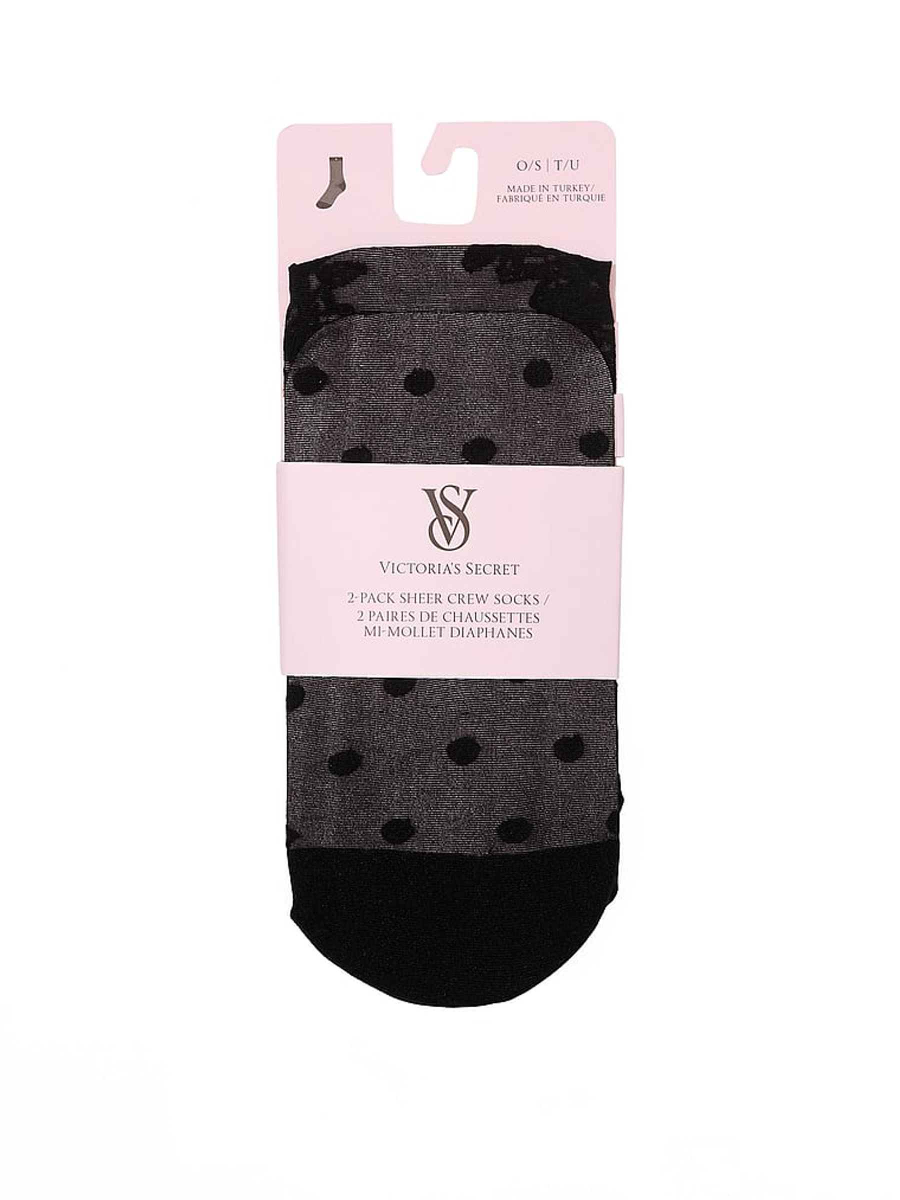 Black 2 Pack Sheer Socks - Image 1 of 2