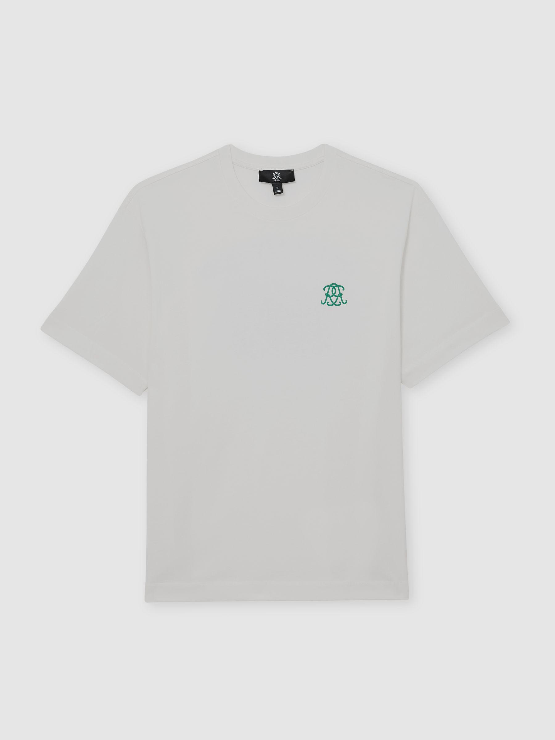 Monogram Chocolate Relaxed-Fit T-Shirt in Off White - image 1