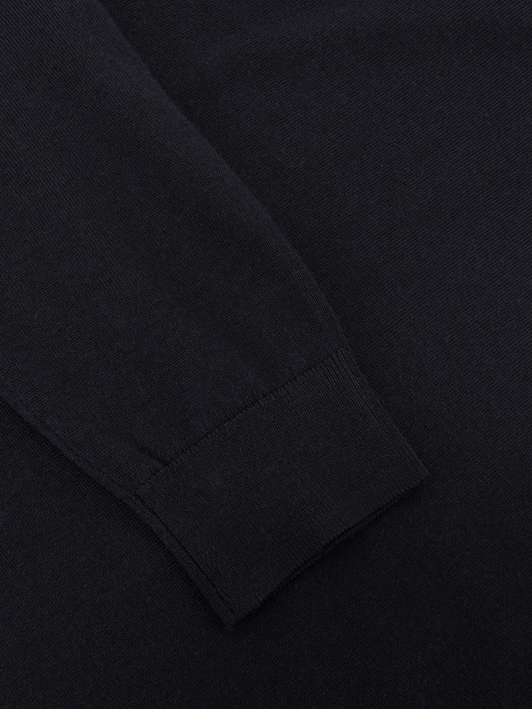 Merino Wool Mock-Neck Jumper in Navy - Image 7 of 7