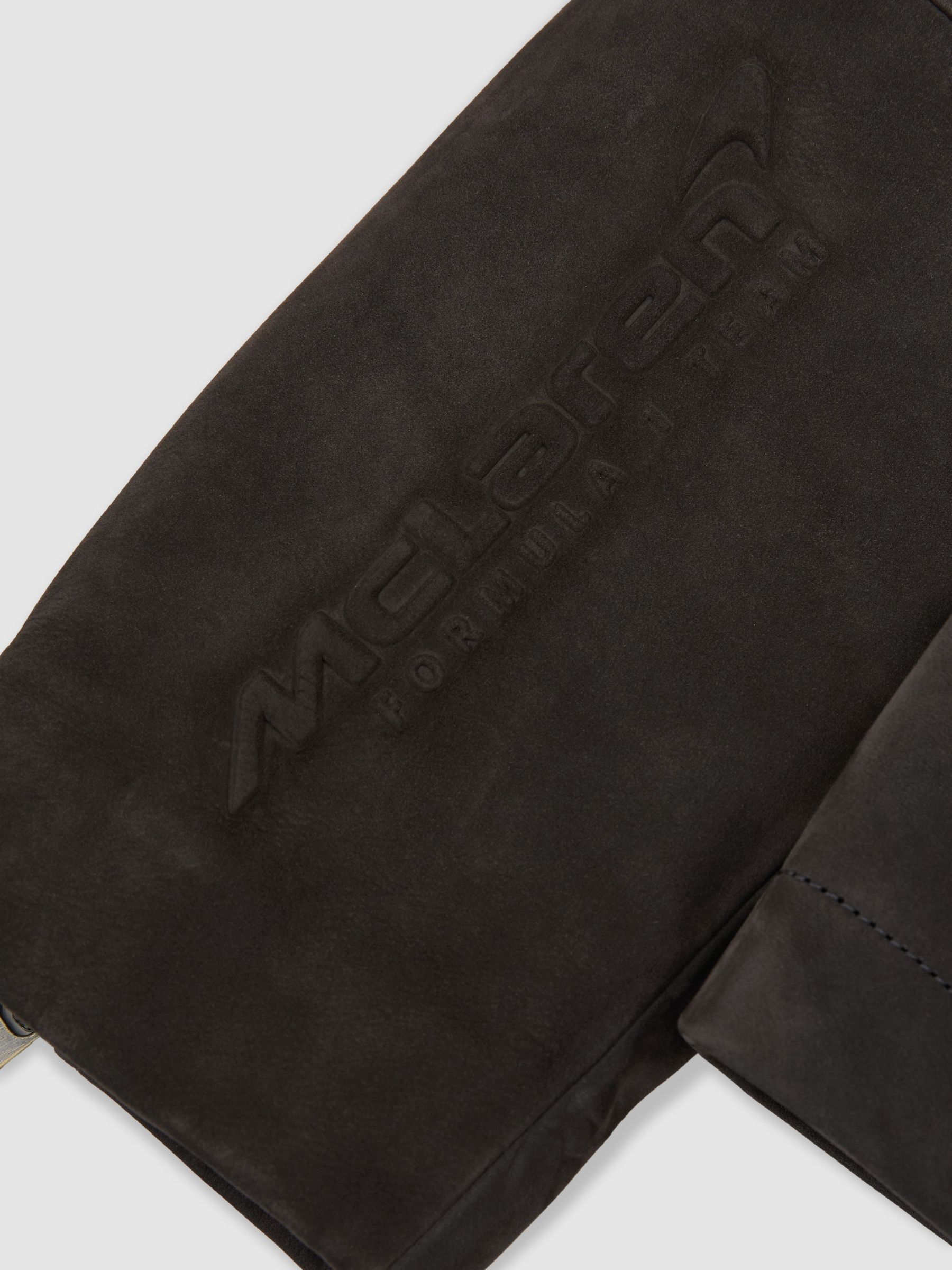 McLaren Racing Embossed Suede Jacket in Steel Grey - image 2