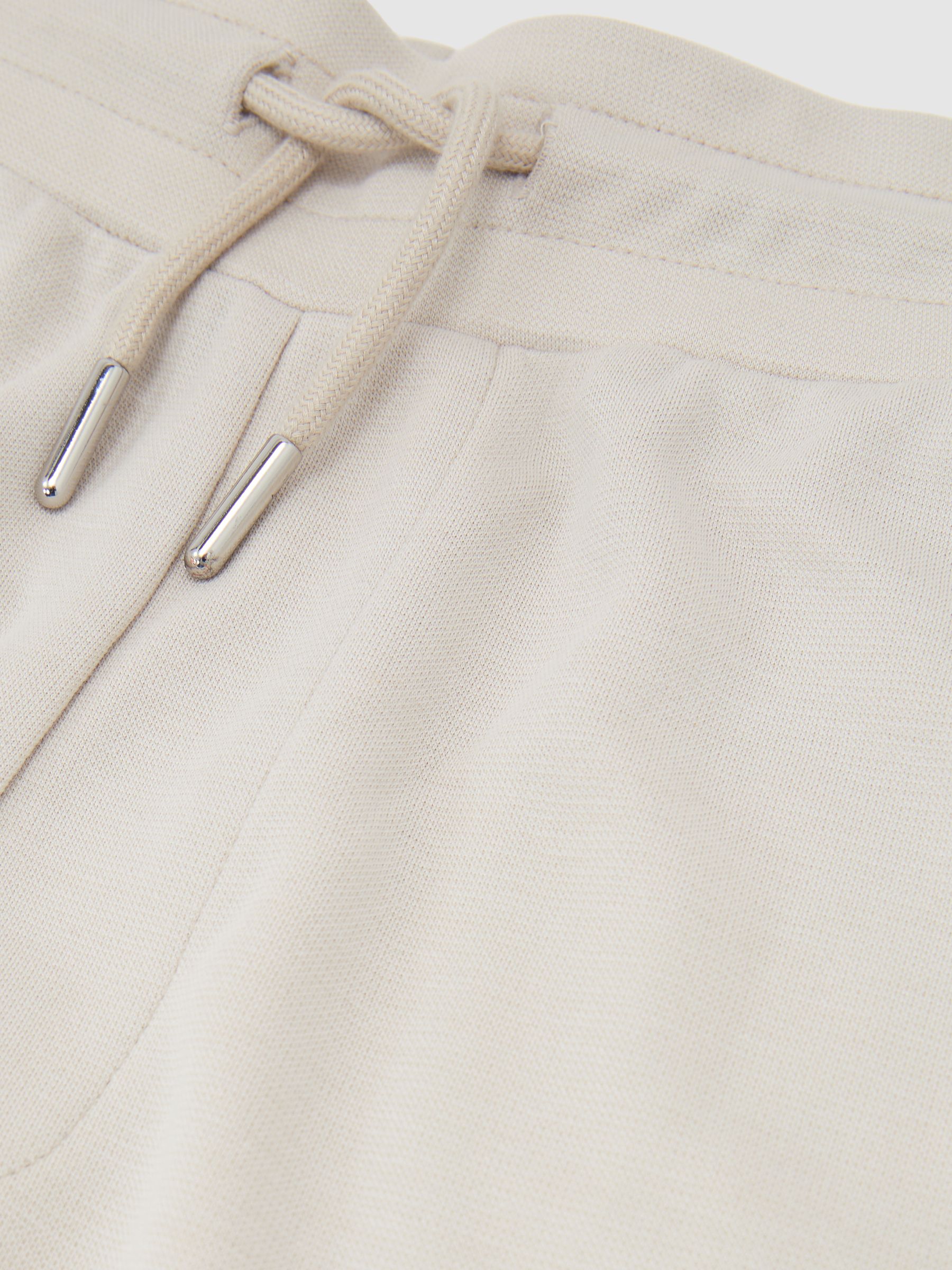 Relaxed Jersey Drawstring Trousers in Light Stone - image 3