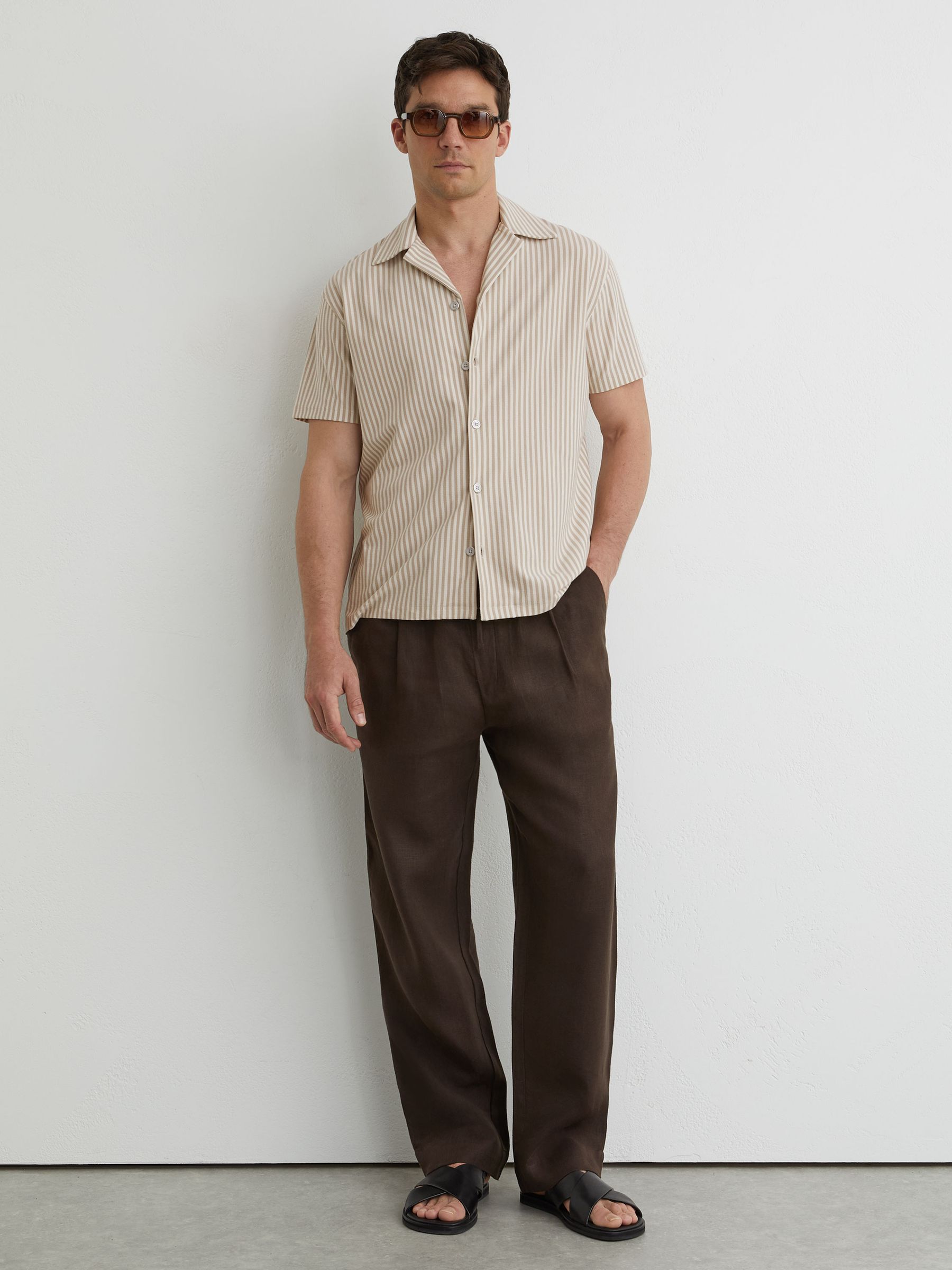 Shirt in Stone/White - Image 4 of 6