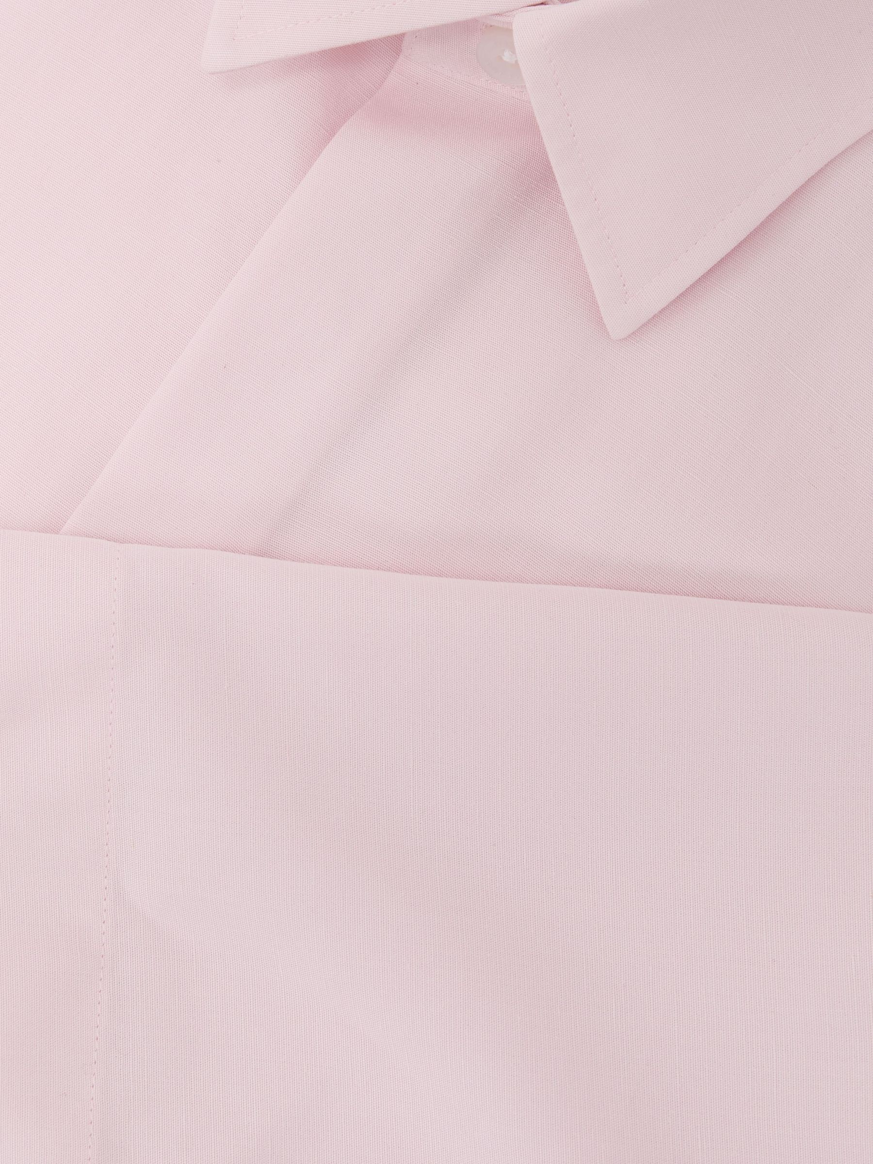 Lyocell-Linen Short-Sleeve Shirt in Soft Pink - image 2