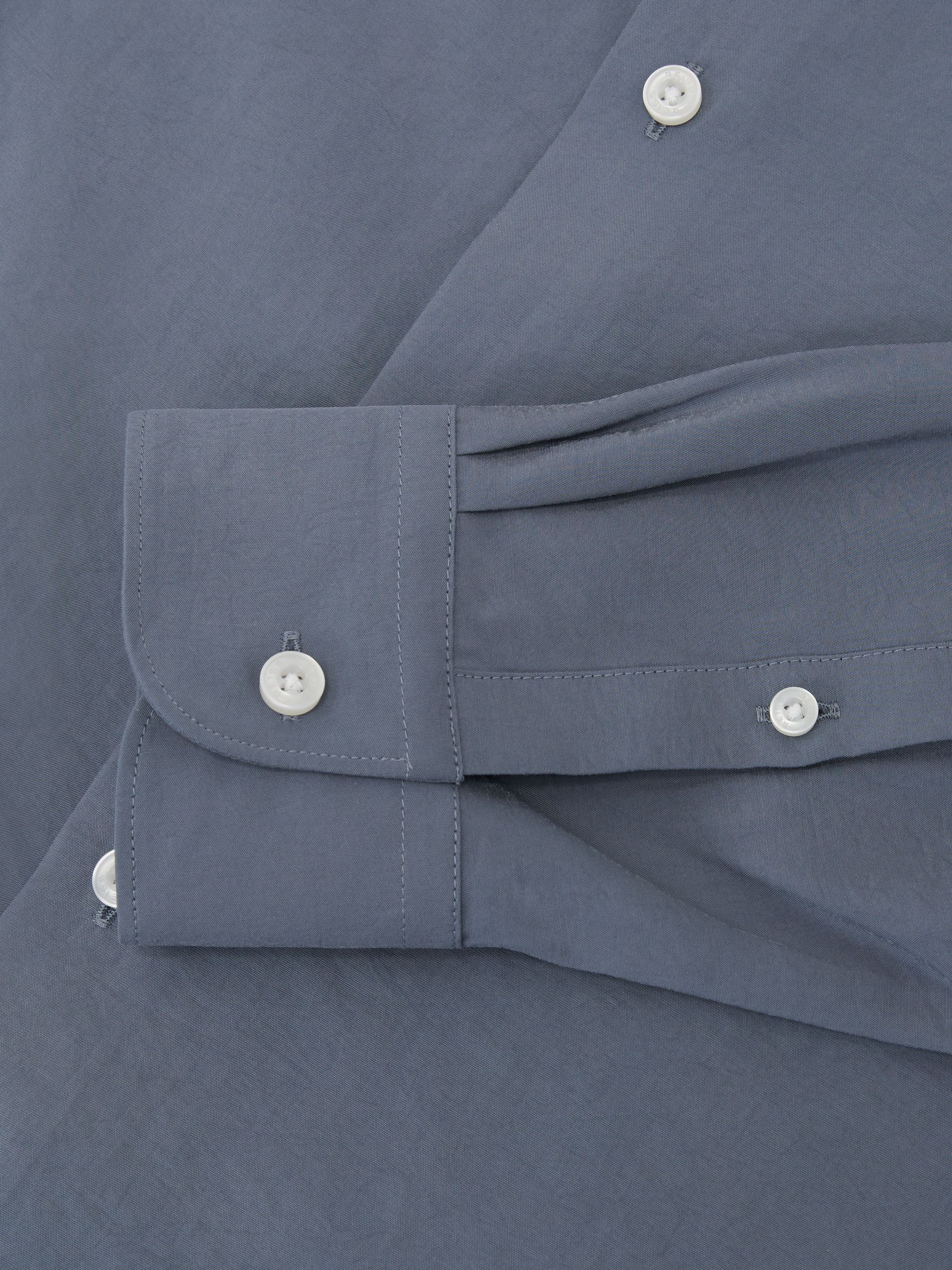 Modal-Blend Regular-Fit Shirt in Airforce Blue - Image 7 of 7