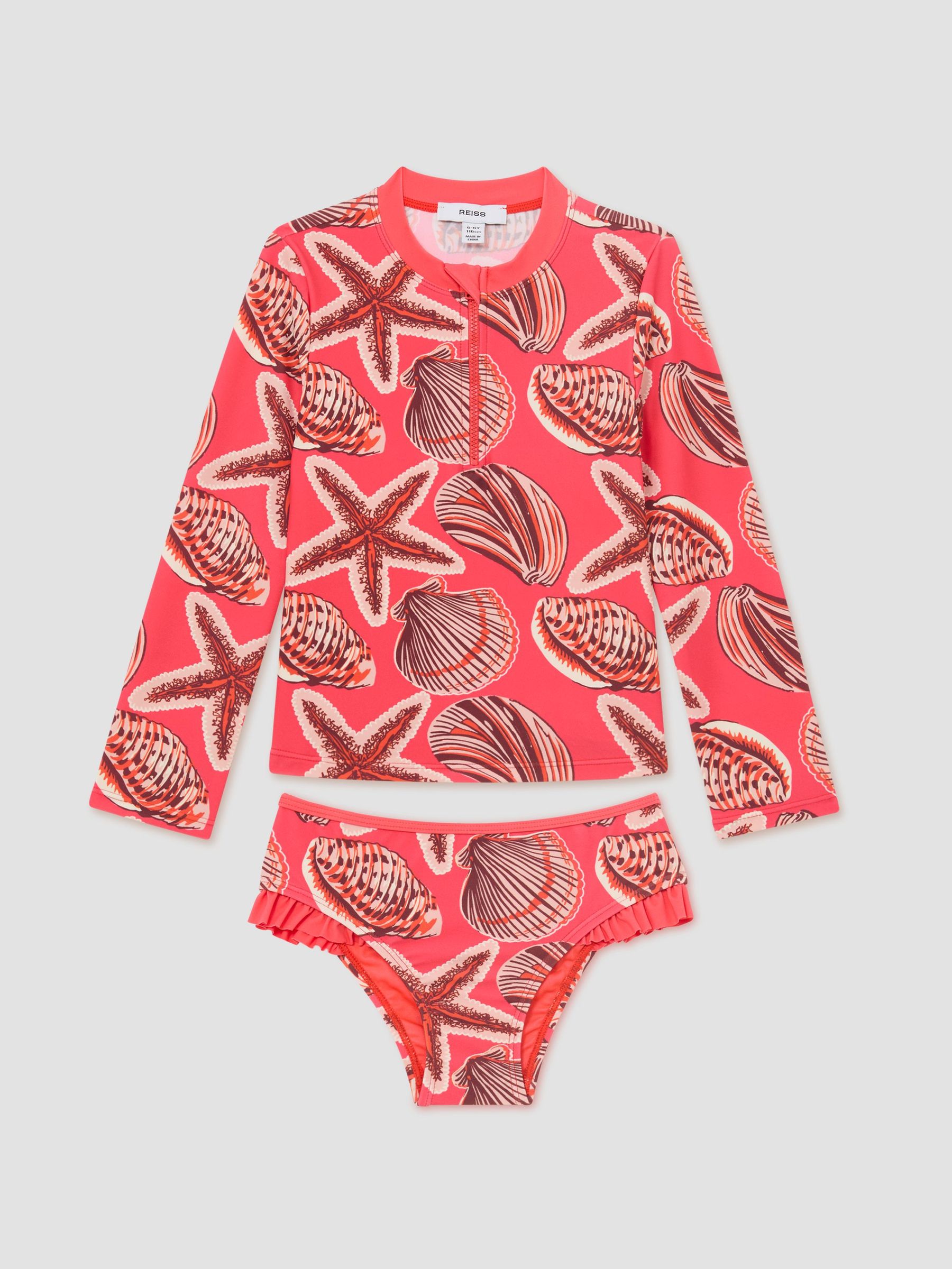 Rash Vest in Coral Pink - Image 2 of 3