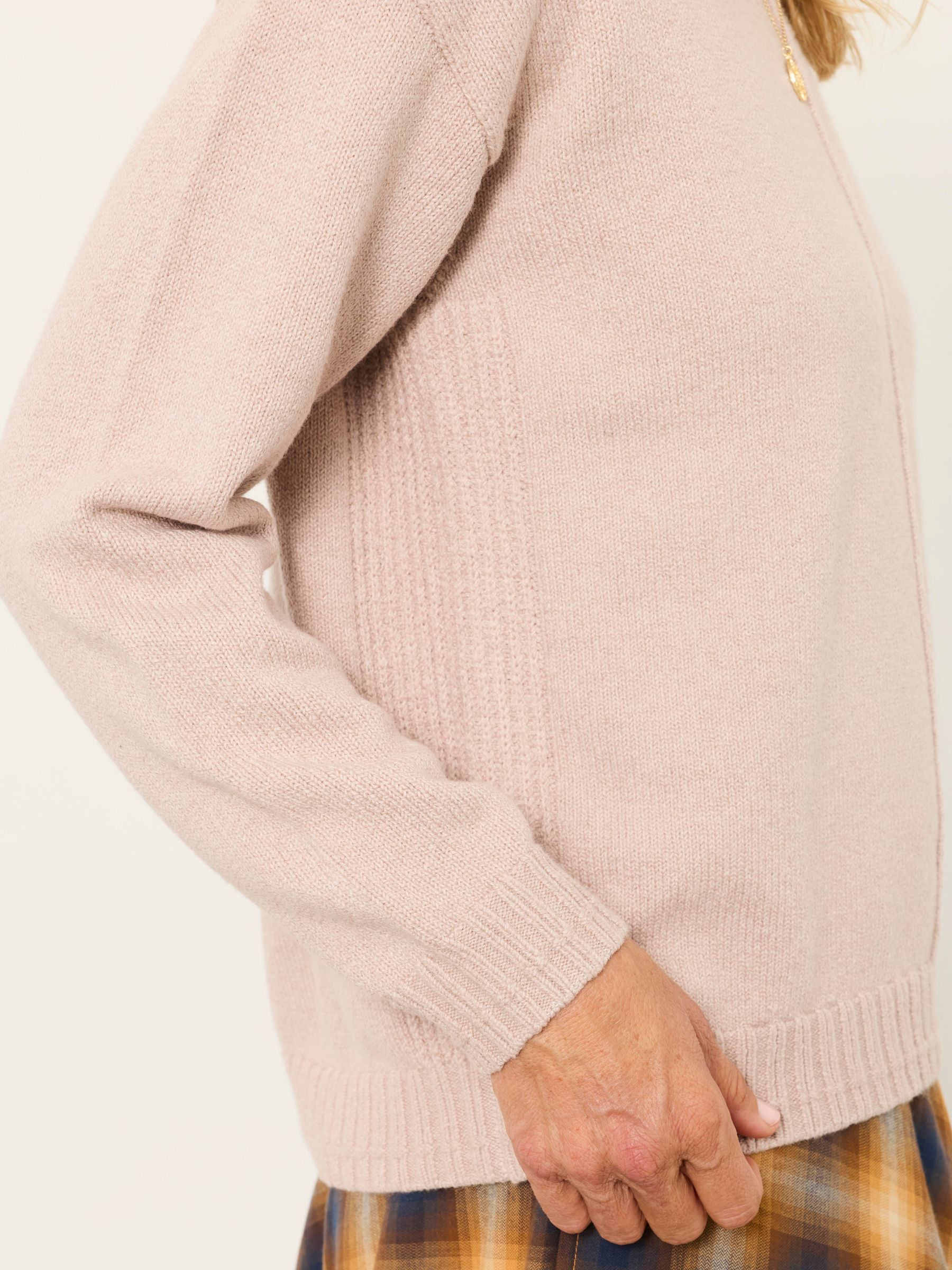 Barley Natural Knitted Crew Neck Jumper - Image 5 of 5
