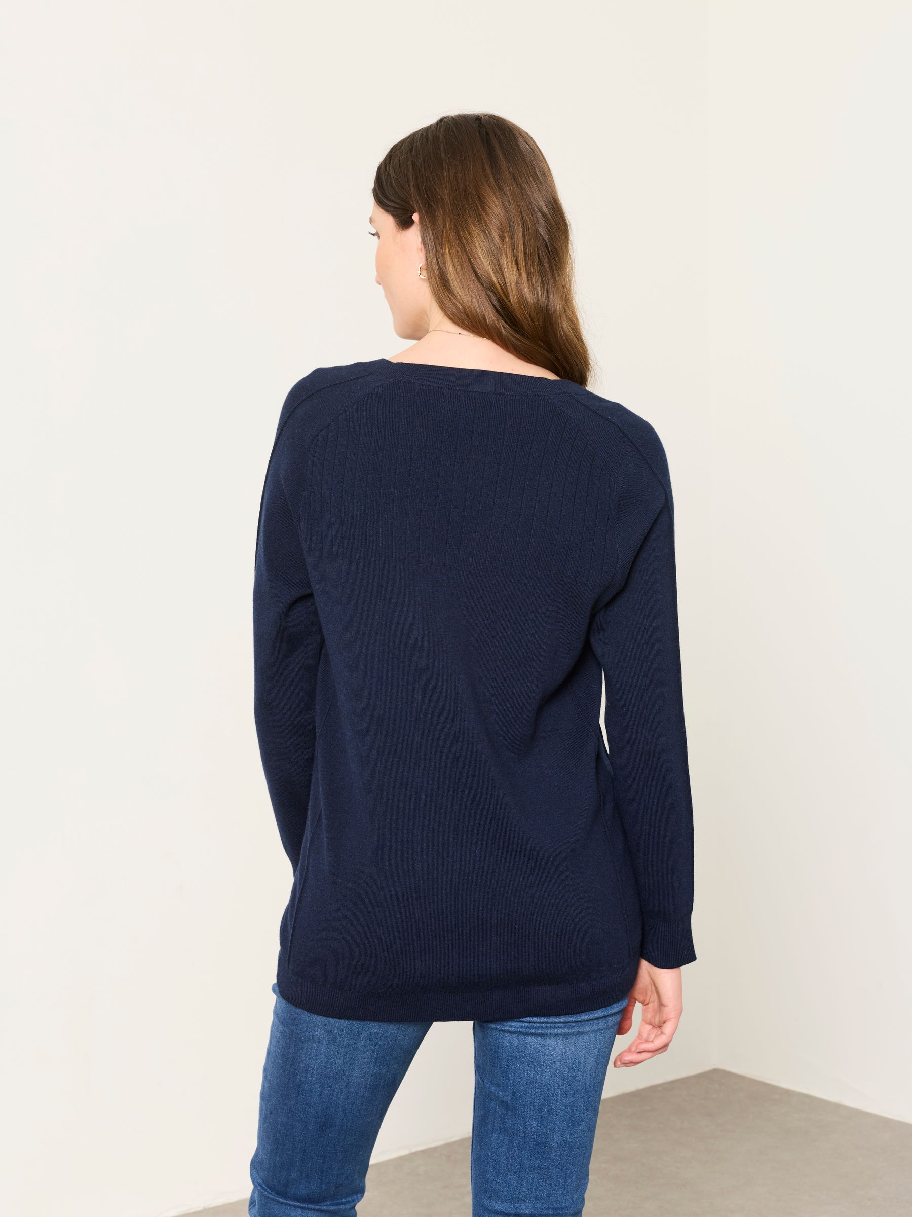 Selene Navy Knitted Tunic Jumper - Image 2 of 5