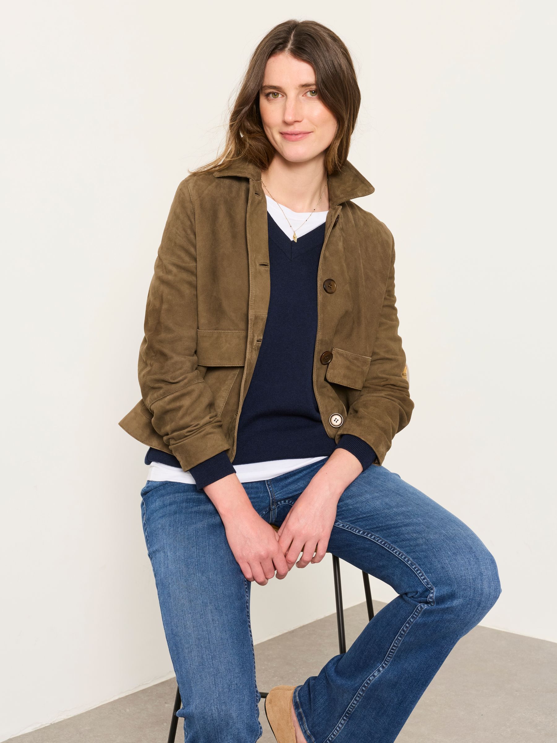 Selene Navy Knitted Tunic Jumper - Image 3 of 5