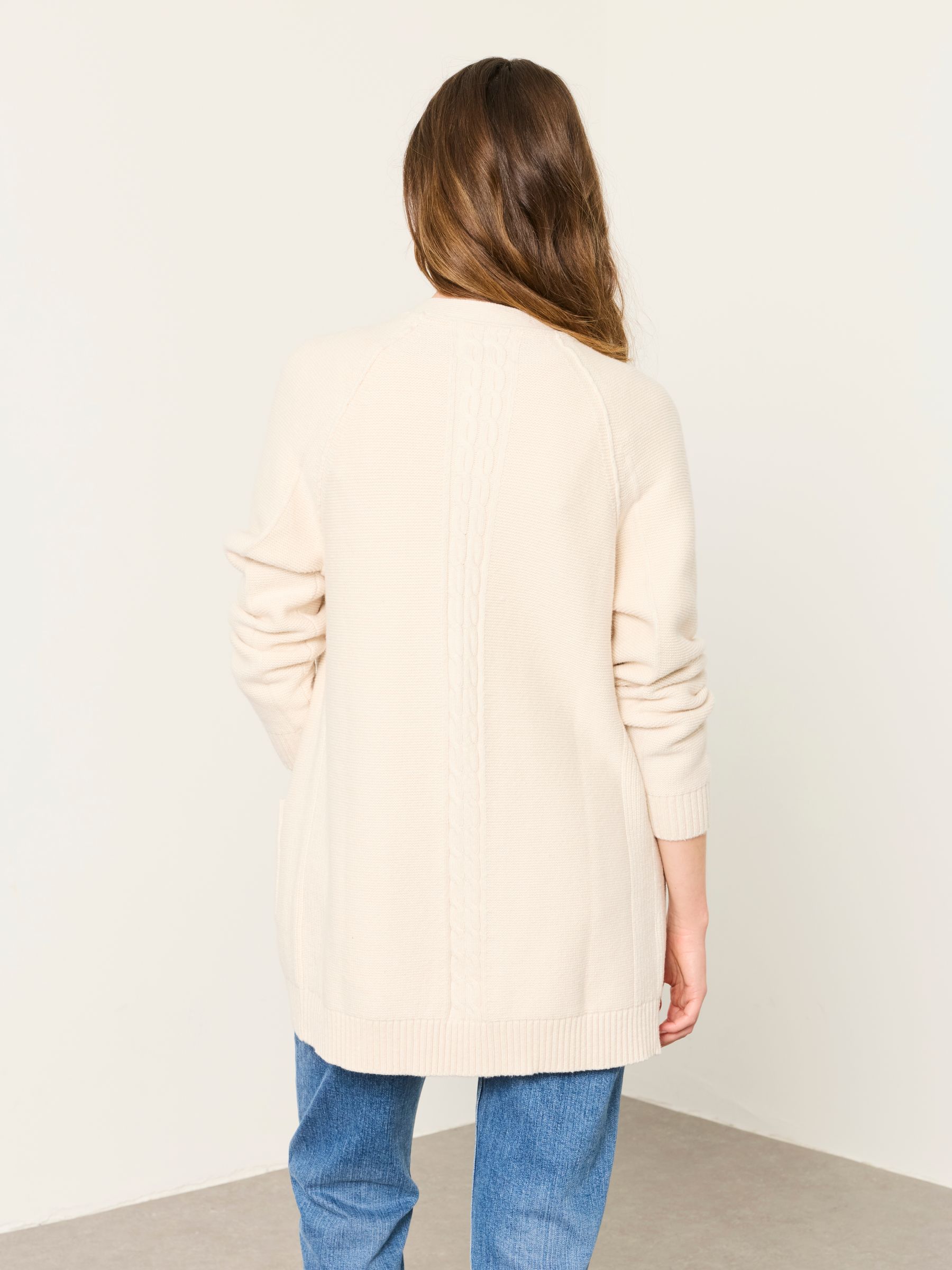 Bronwyn Ivory Edge to Edge Longline Cardigan - Image 2 of 6 Bronwyn Ivory Edge to Edge Longline Cardigan - Image 2 of 6