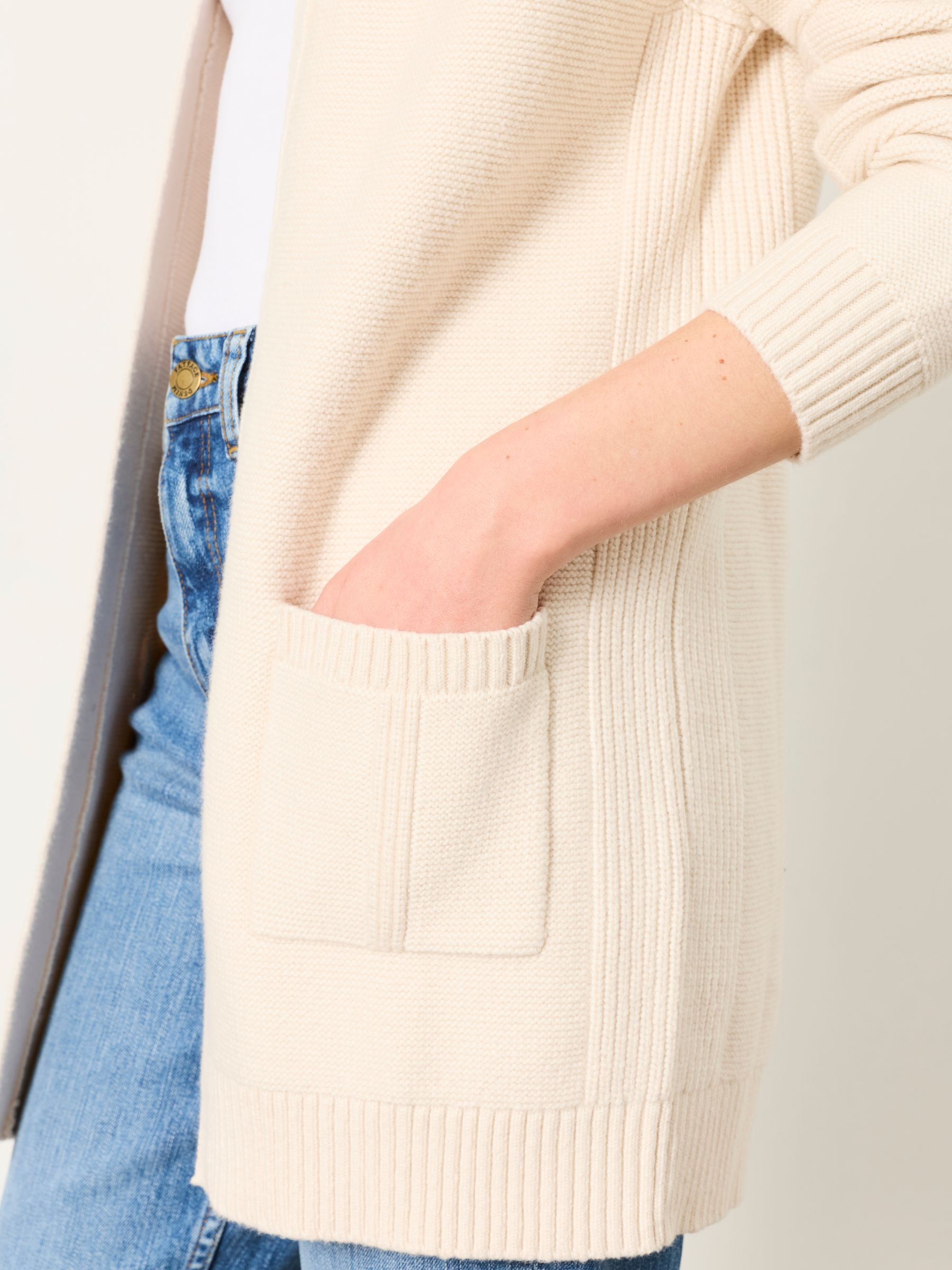 Bronwyn Ivory Edge to Edge Longline Cardigan - Image 3 of 6