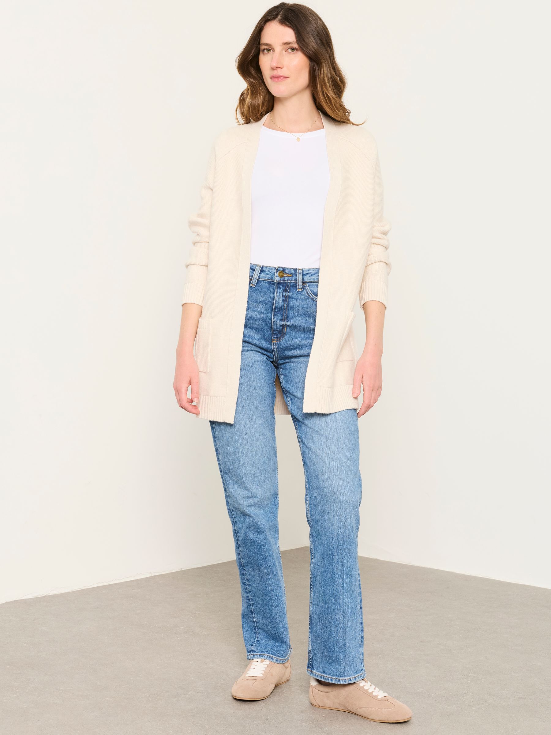 Bronwyn Ivory Edge to Edge Longline Cardigan - Image 4 of 6