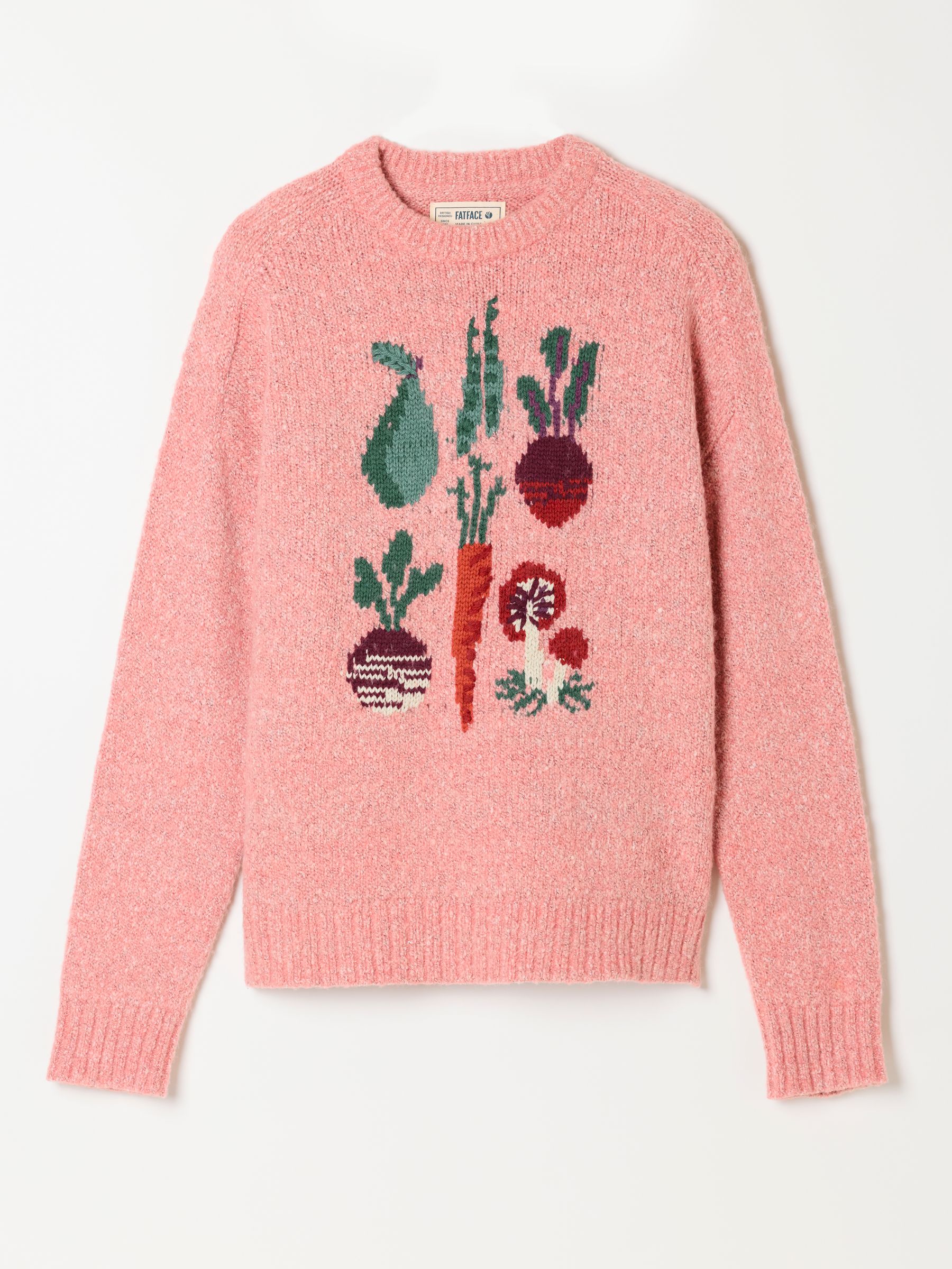 Pink Vegetable Knitted Crew Neck Jumper - Image 6 of 6