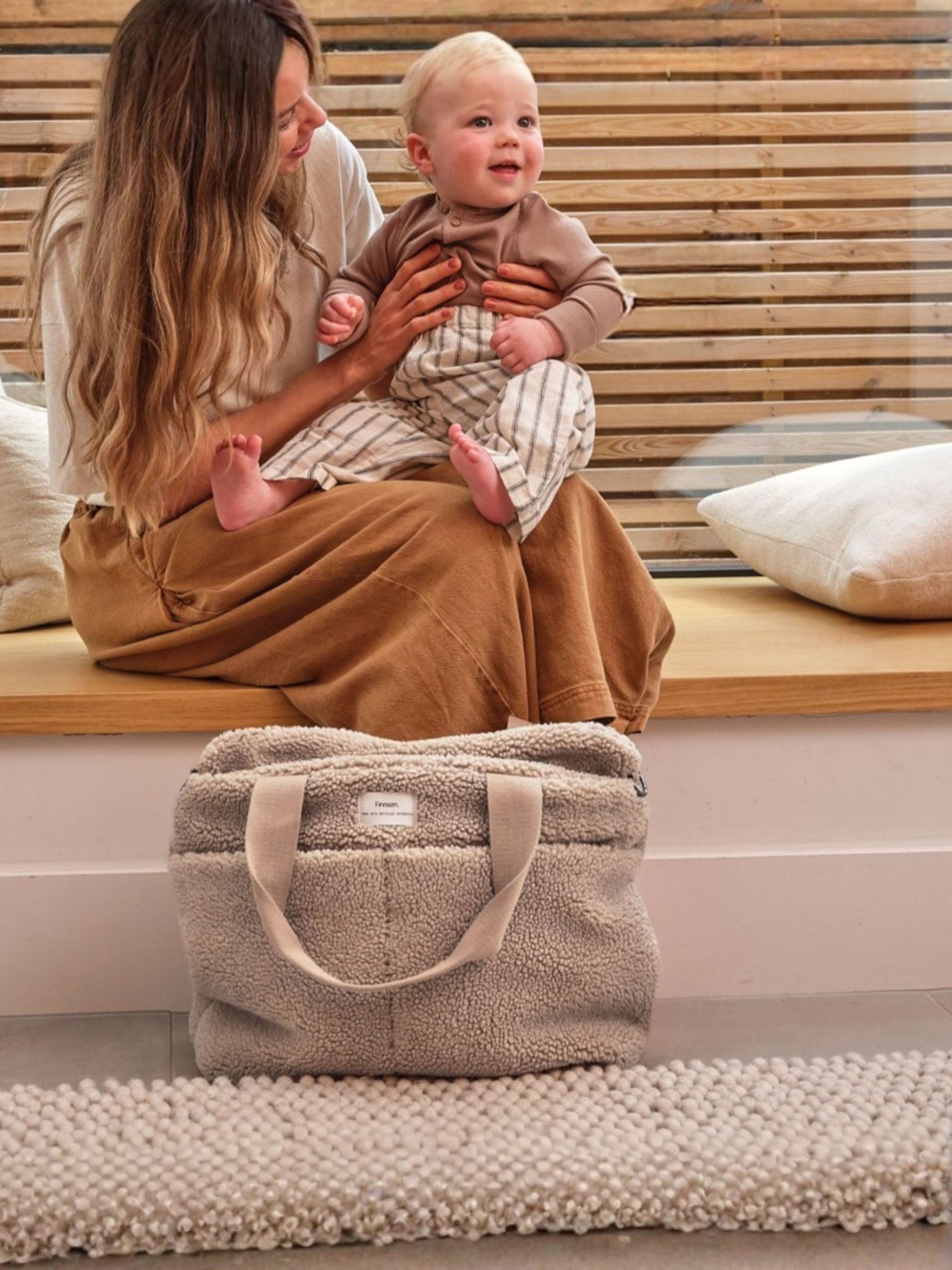 Finnson Beige Sigrid Changing Bag With Changing Mat - Image 1 of 6