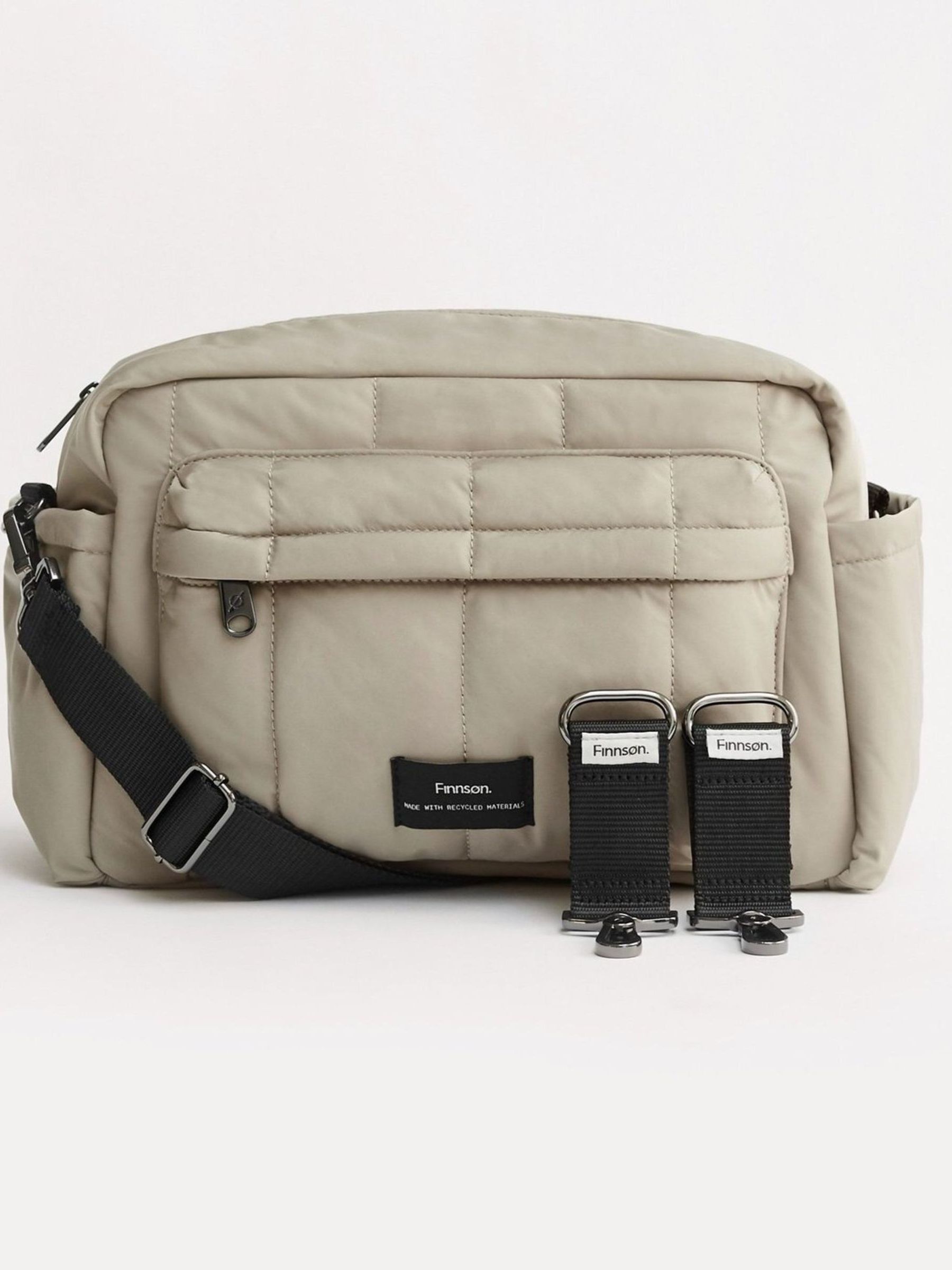 Taupe Freya Stroller Organiser Changing Bag With Strolle Clips - Image 1 of 4