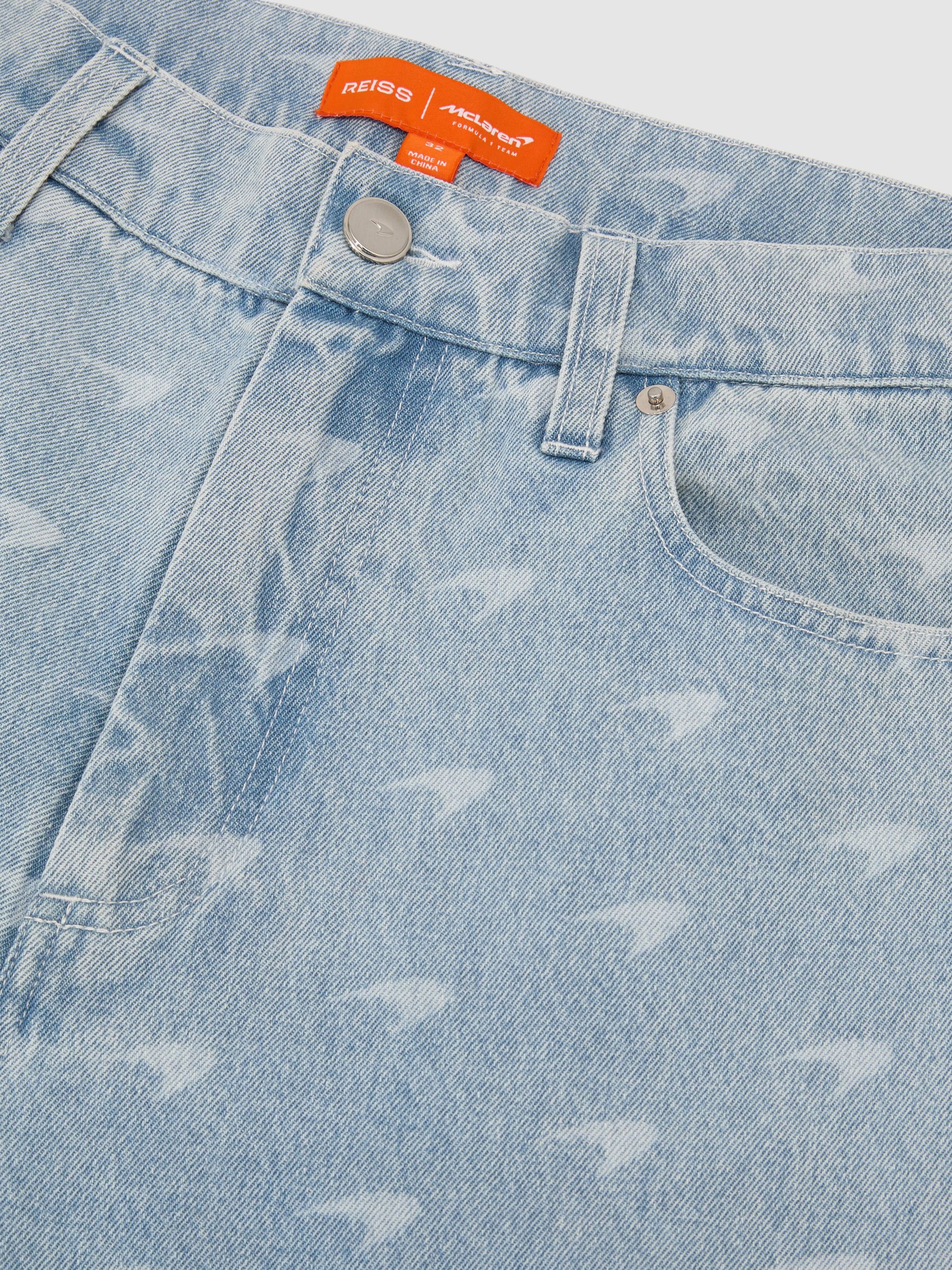 McLaren Racing Relaxed Speedmark Jeans in Soft Blue - Image 7 of 7