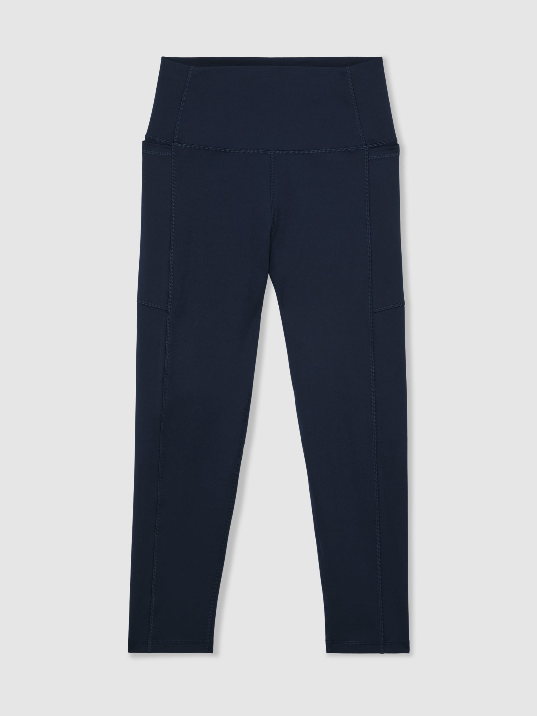 High-Waisted Full-Length Leggings in Navy