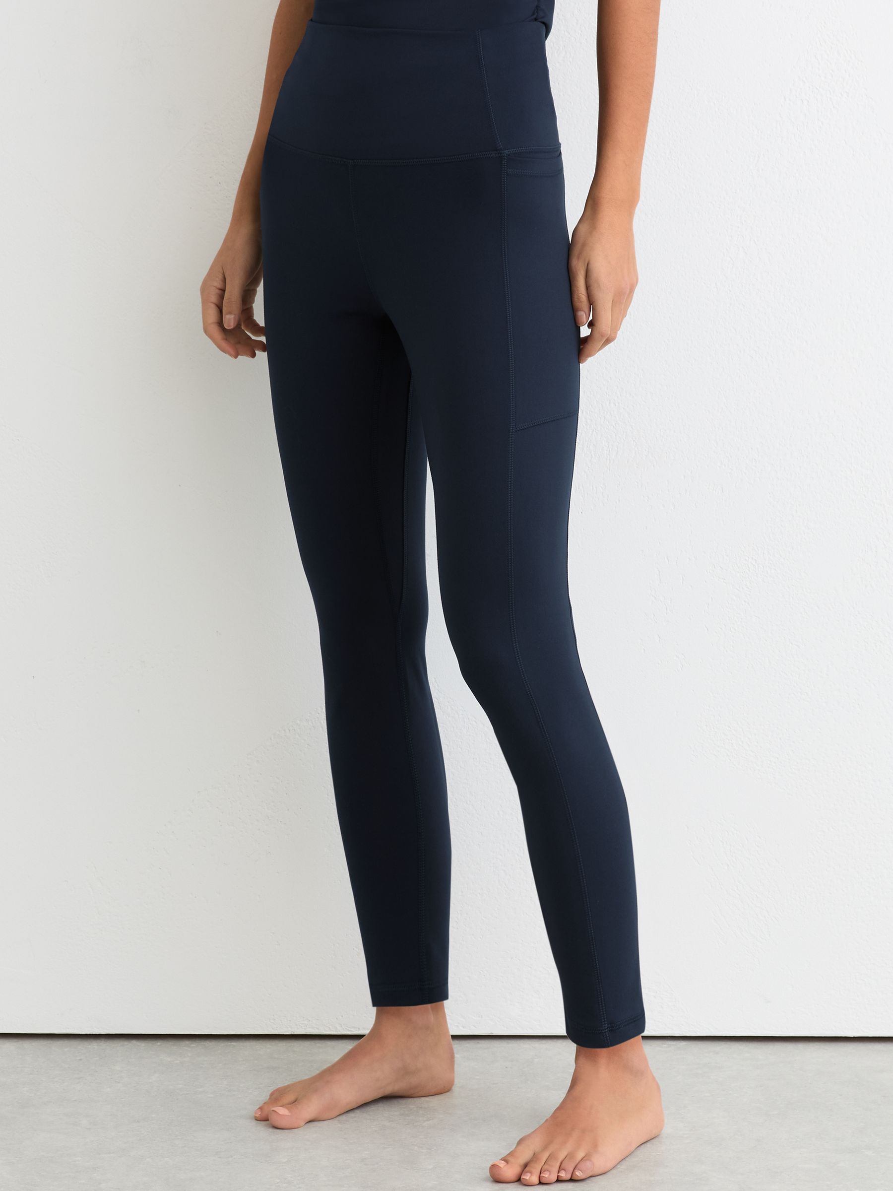 High-Waisted Full-Length Leggings in Navy - image 5