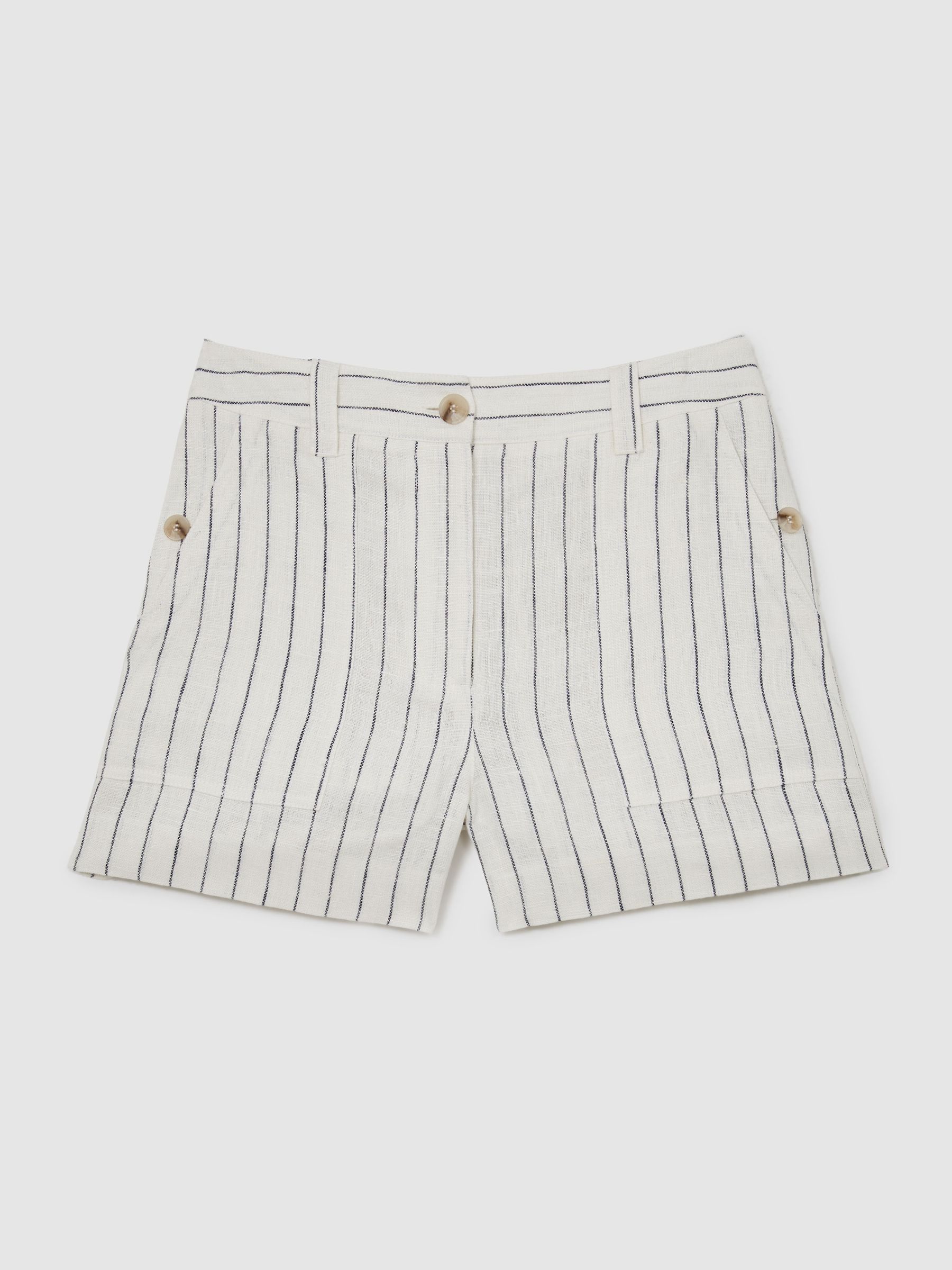 Short in White/Navy - Image 2 of 6