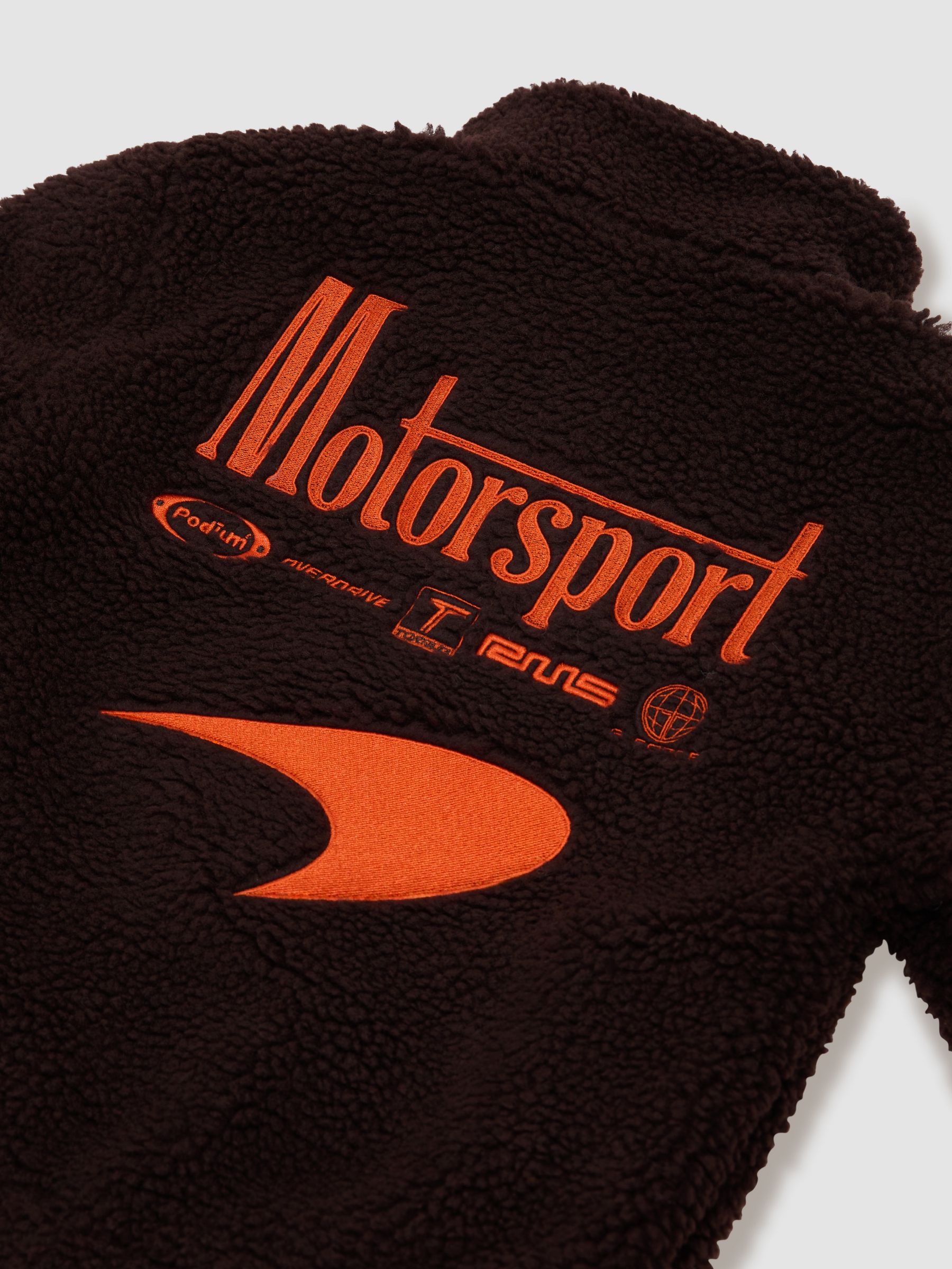 3-9 yrs McLaren Racing Motorsport Fleece Jacket Unisex-Fit in Brown - Image 2 of 3