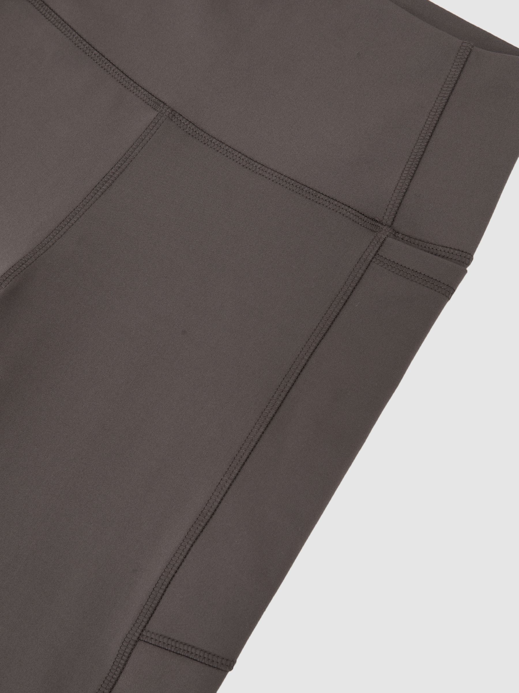 High-Waisted Full-Length Leggings in Taupe Brown - Image 6 of 6