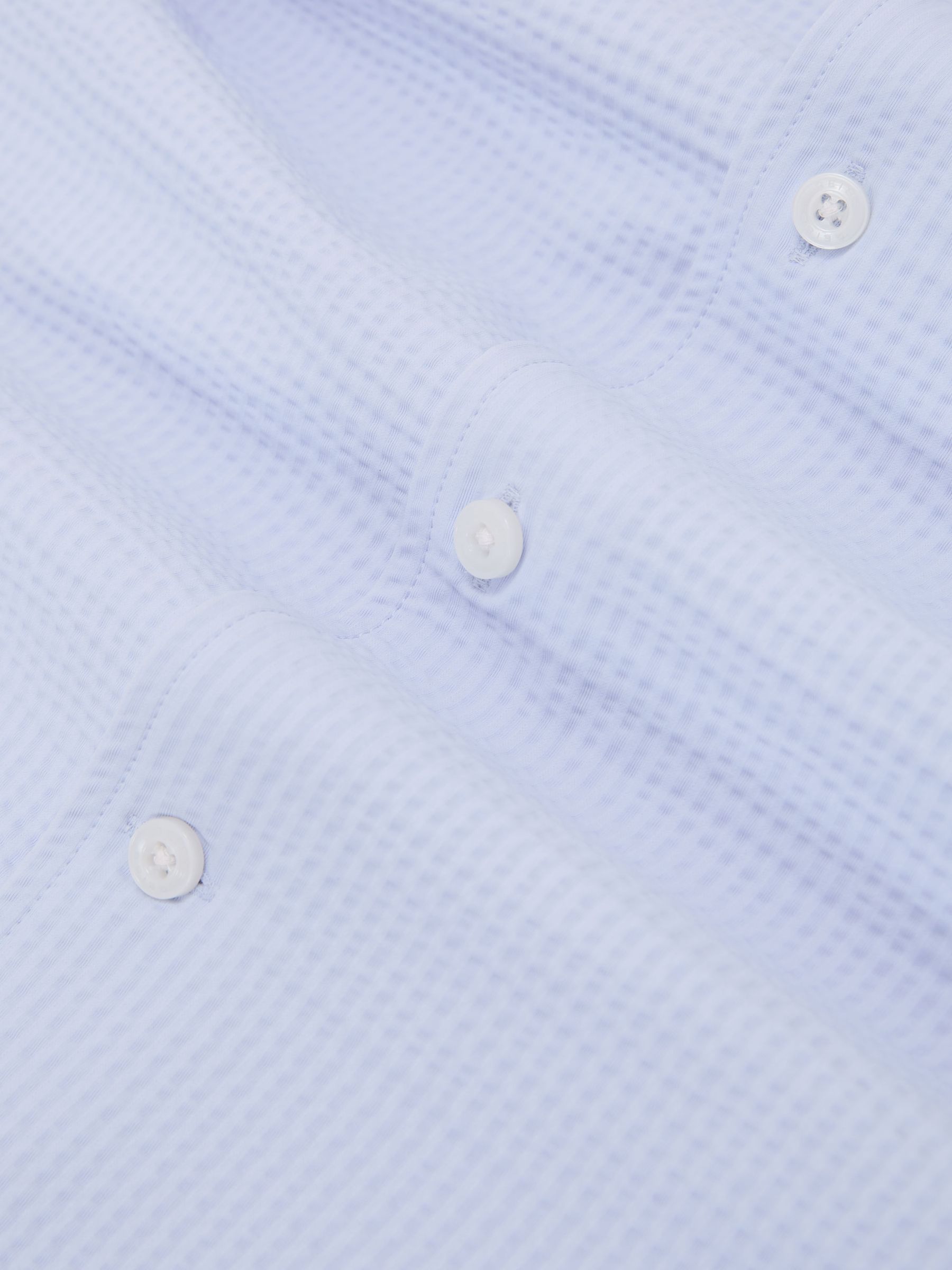 Seersucker Cutaway-Collar Regular-Fit Shirt in Soft Blue - Image 6 of 6