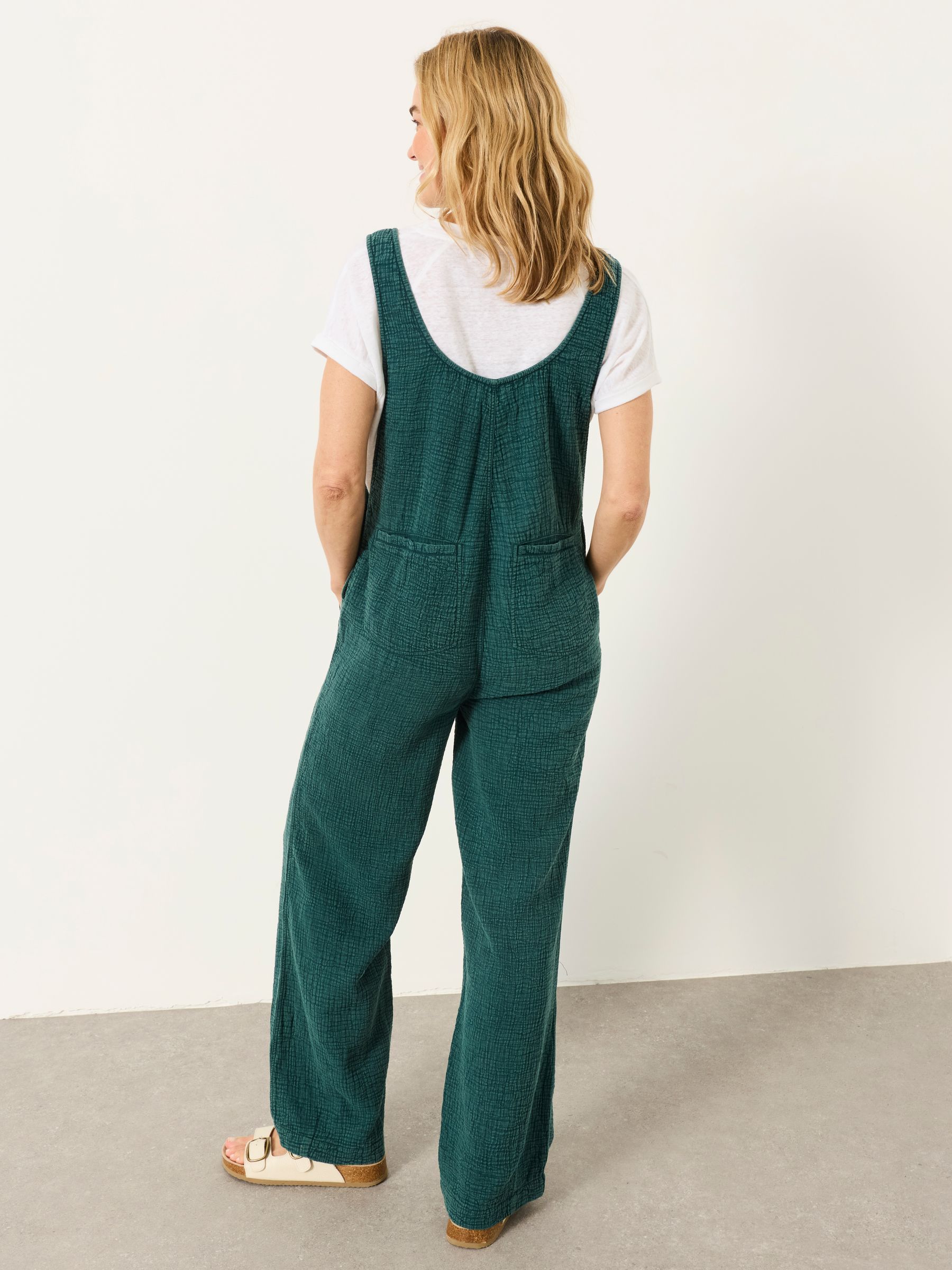 Teal Blue Petite Raffles Jumpsuit - Image 2 of 6