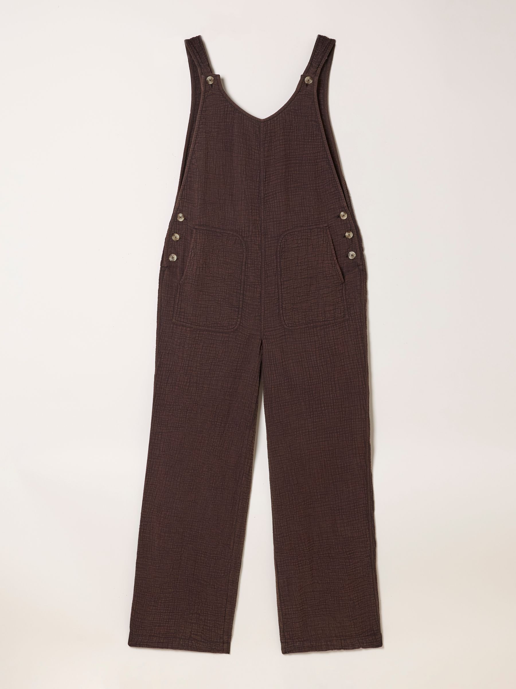 Chocolate Brown Petite Raffles Jumpsuit - Image 6 of 6