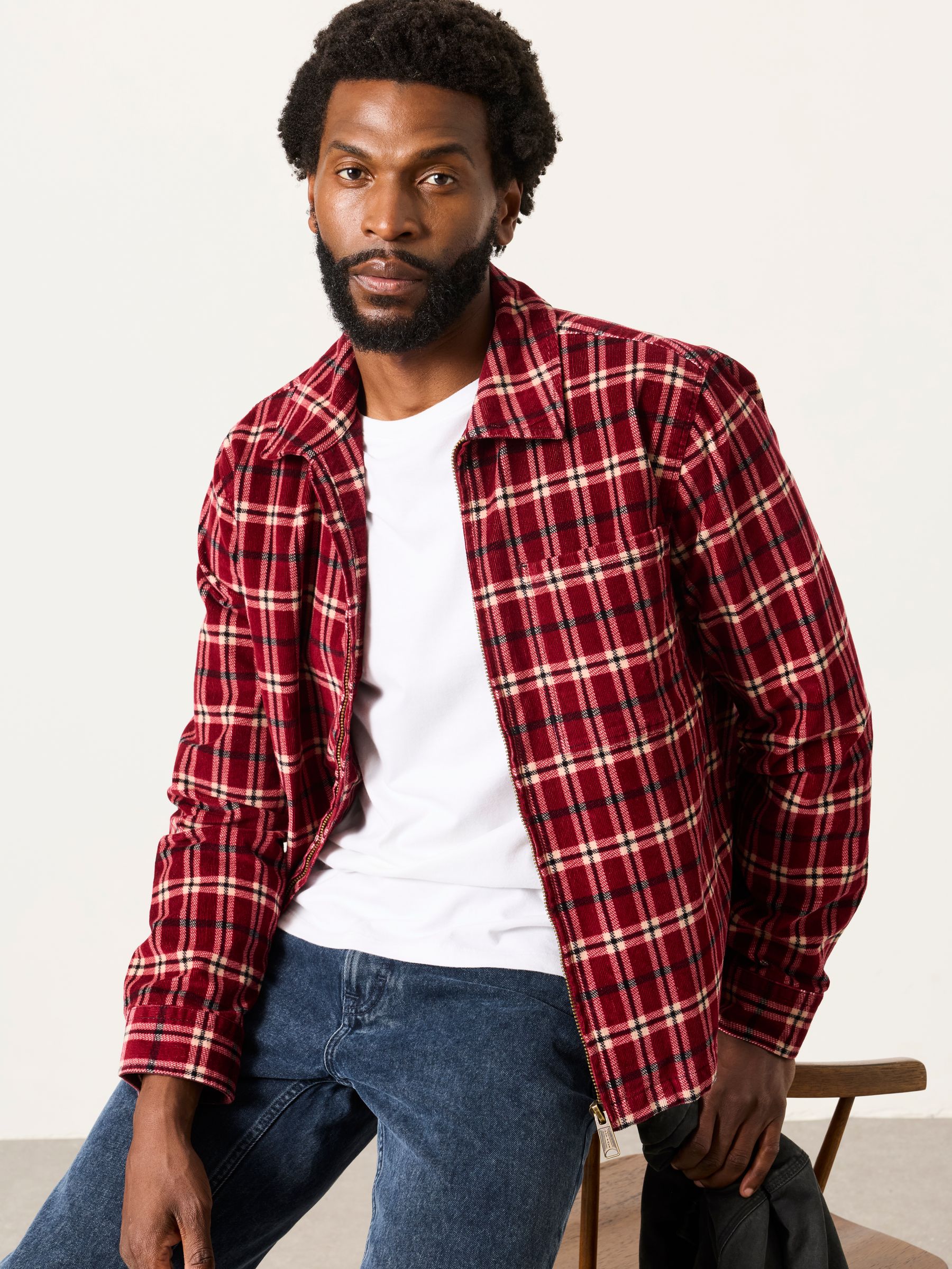Letwell Red Cord Overshirt - Image 1 of 5