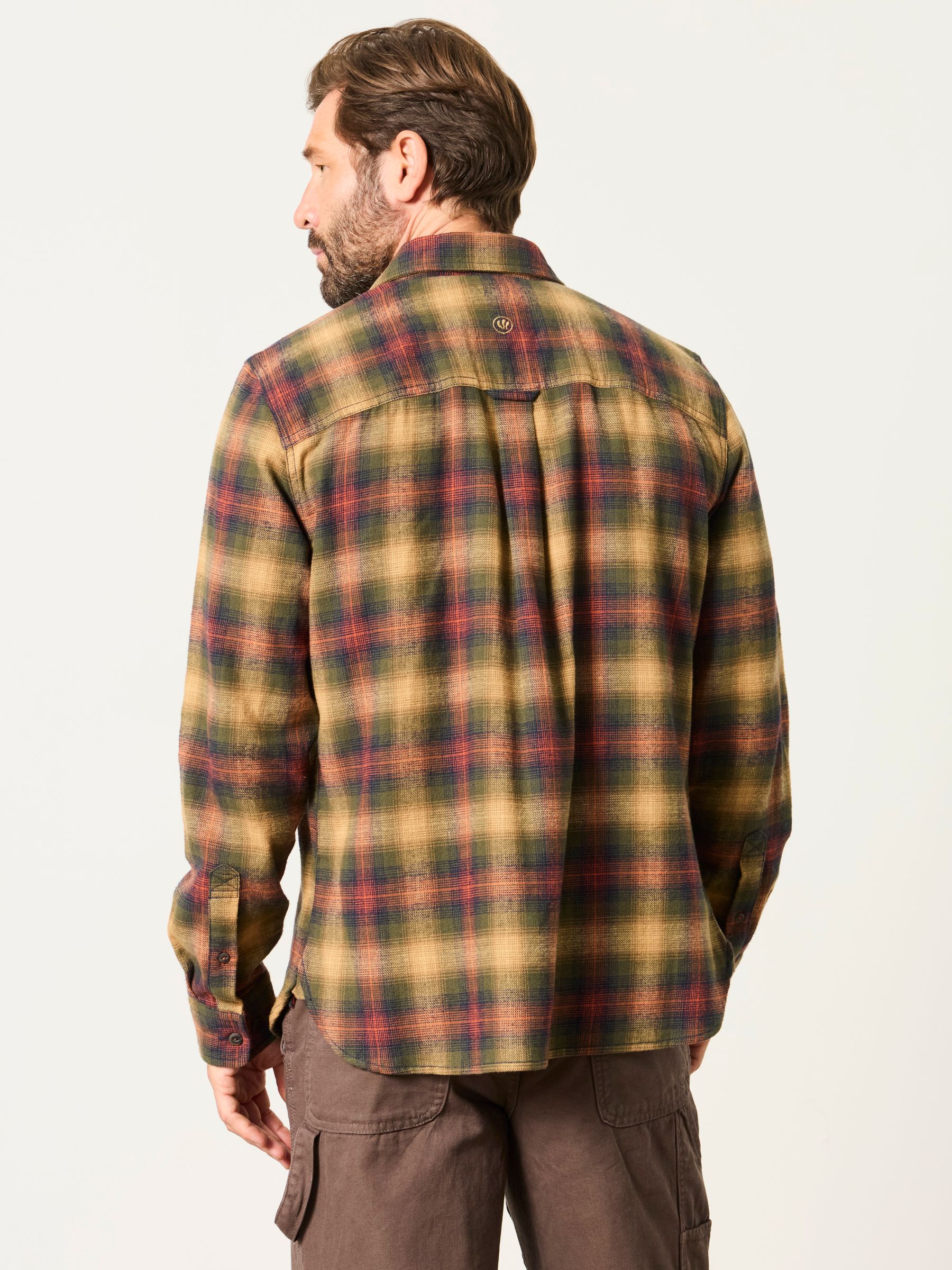 Loxley Brown Long Sleeve Check Shirt - Image 2 of 6