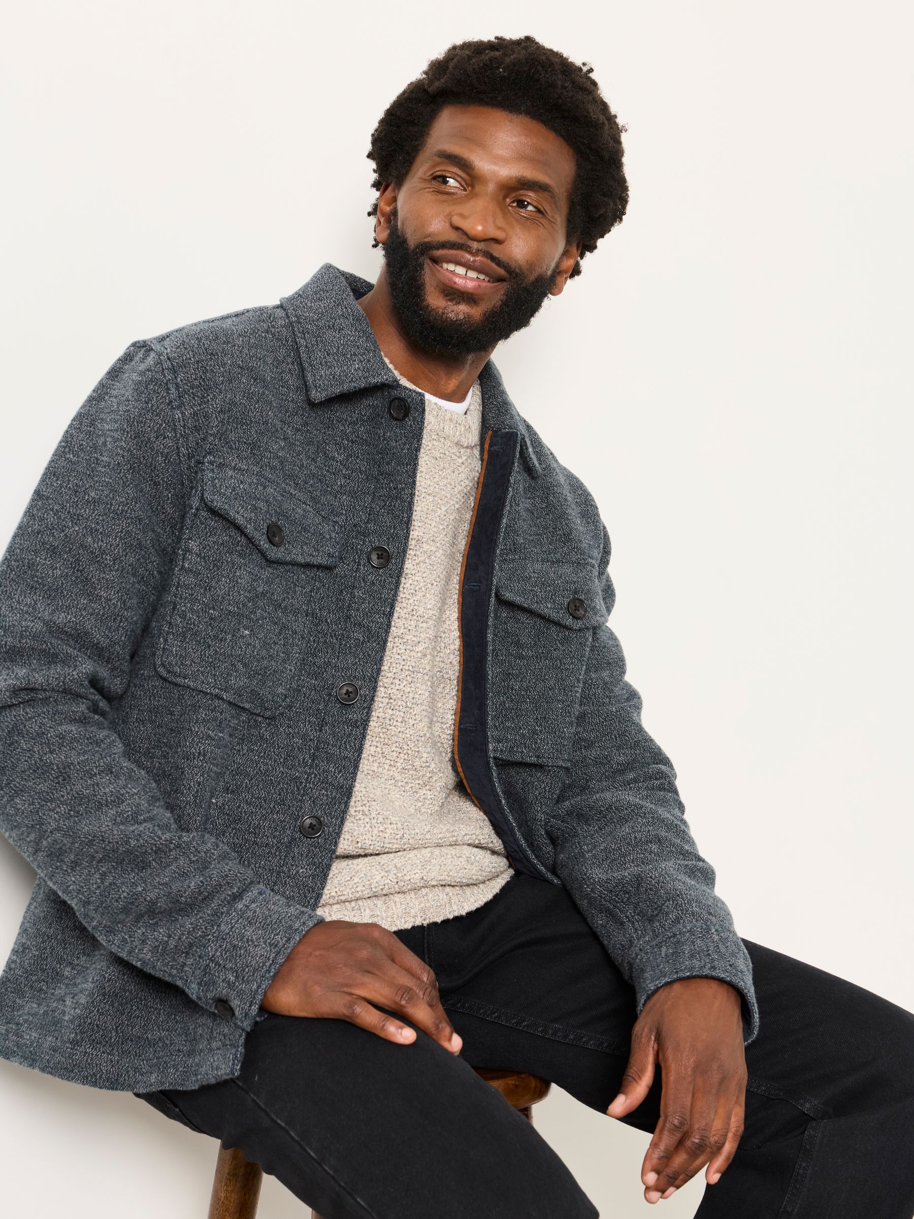 Bardon Dark Grey Overshirt - Image 3 of 6