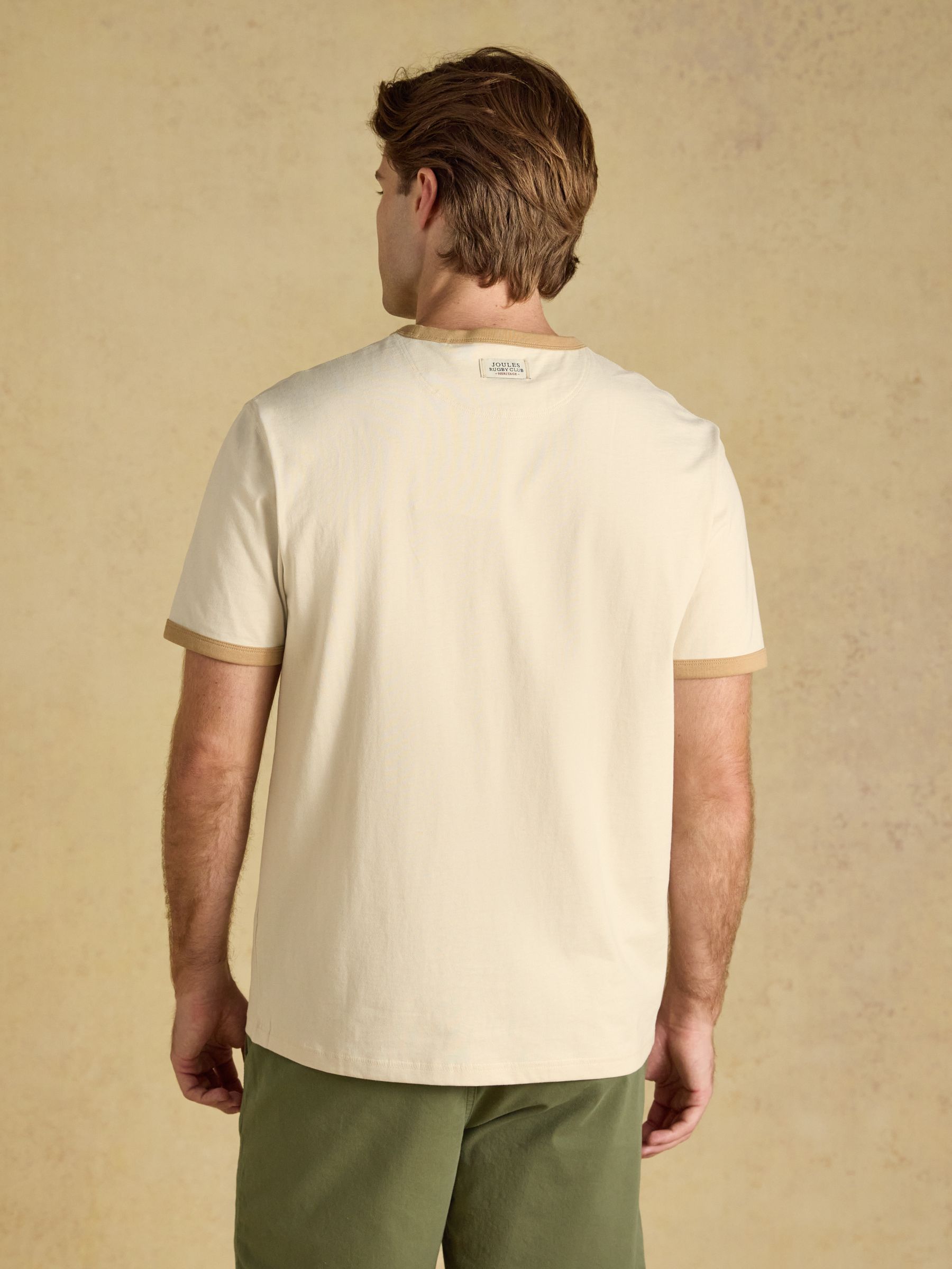 Rugby Club Cream Crew Neck Cotton T-Shirt - Image 2 of 7
